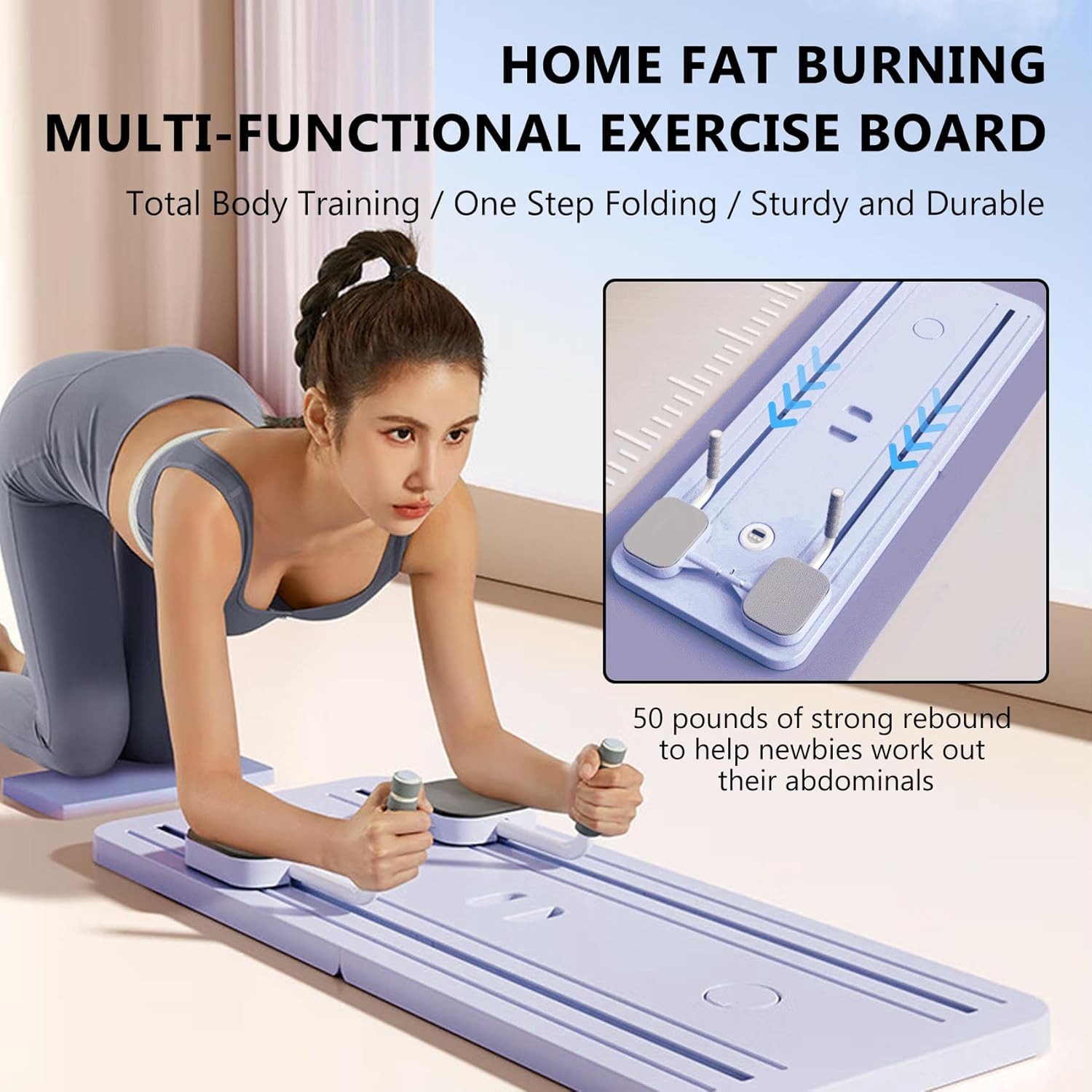 LIANNA EMS-Bauchmuskeltrainer Pilates-Board, multifunktionales Bauchmuskelboard, Bauchmuskeltrainer, (Set, 2-tlg., 2), Übungsboard, Bauchmuskeltrainingsgerät, Core-Trainingsgerät