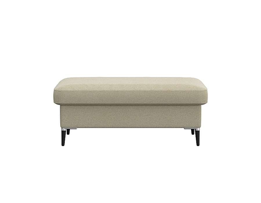 FLEXLUX Pouf Fiore, Kaltschaum, Füße Alu+schwarz