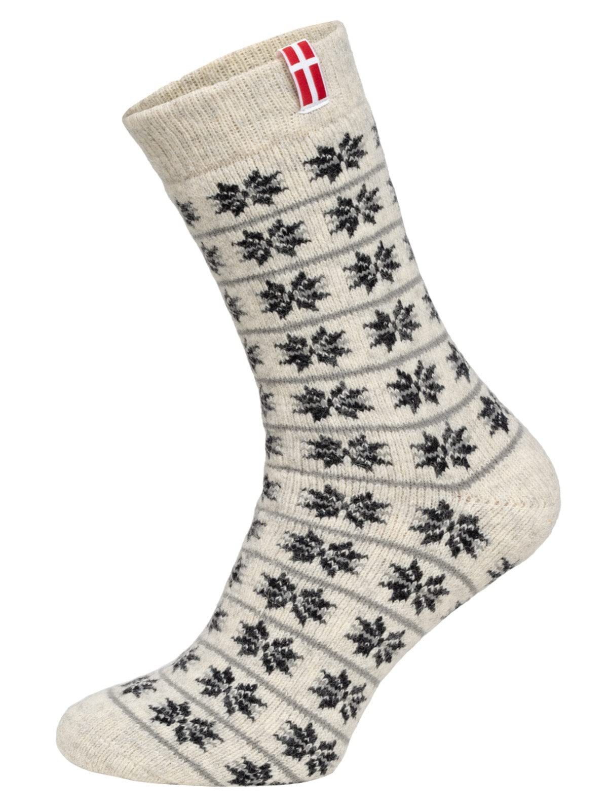 Norwegersocken 80% Wollsocken Dänemark Flagge