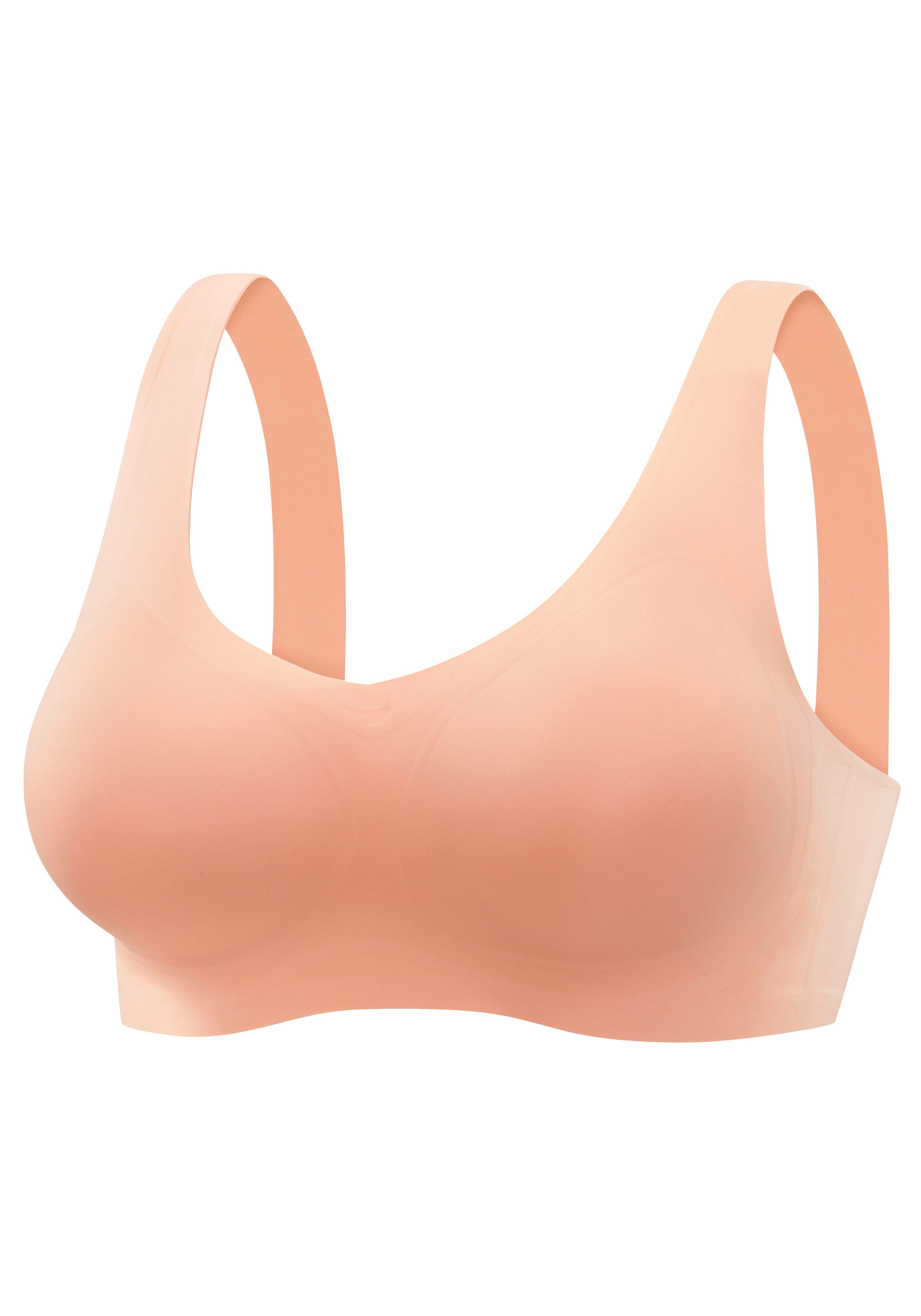 Nuance Bralette-BH SEAMLESS, ohne Bügel mit herausnehmbaren Kissen, Basic. € 39,99