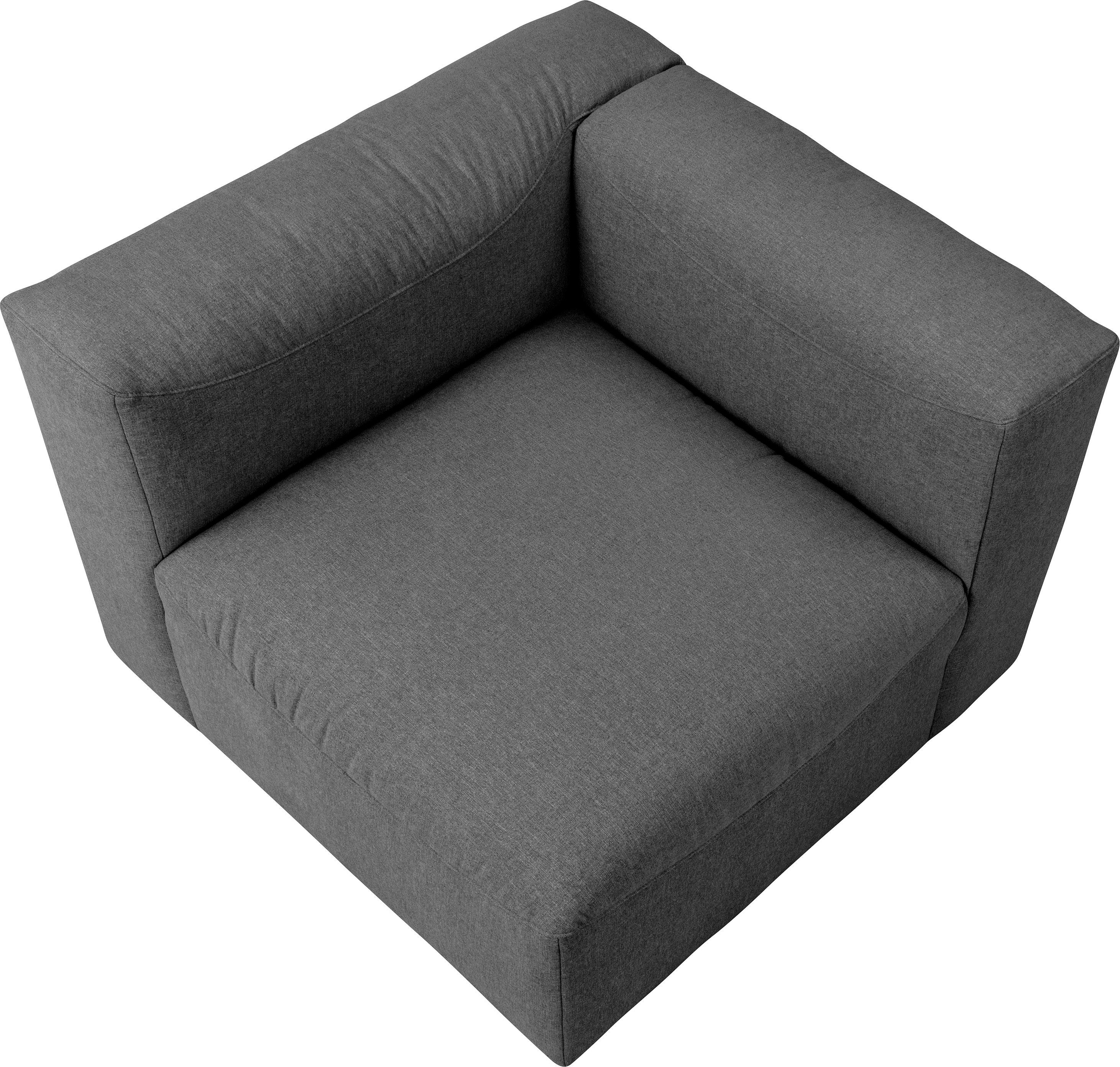 Max Winzer® Sofa-Eckelement individuell anthrazit Armlehne, mit Element kombinierbar Lena