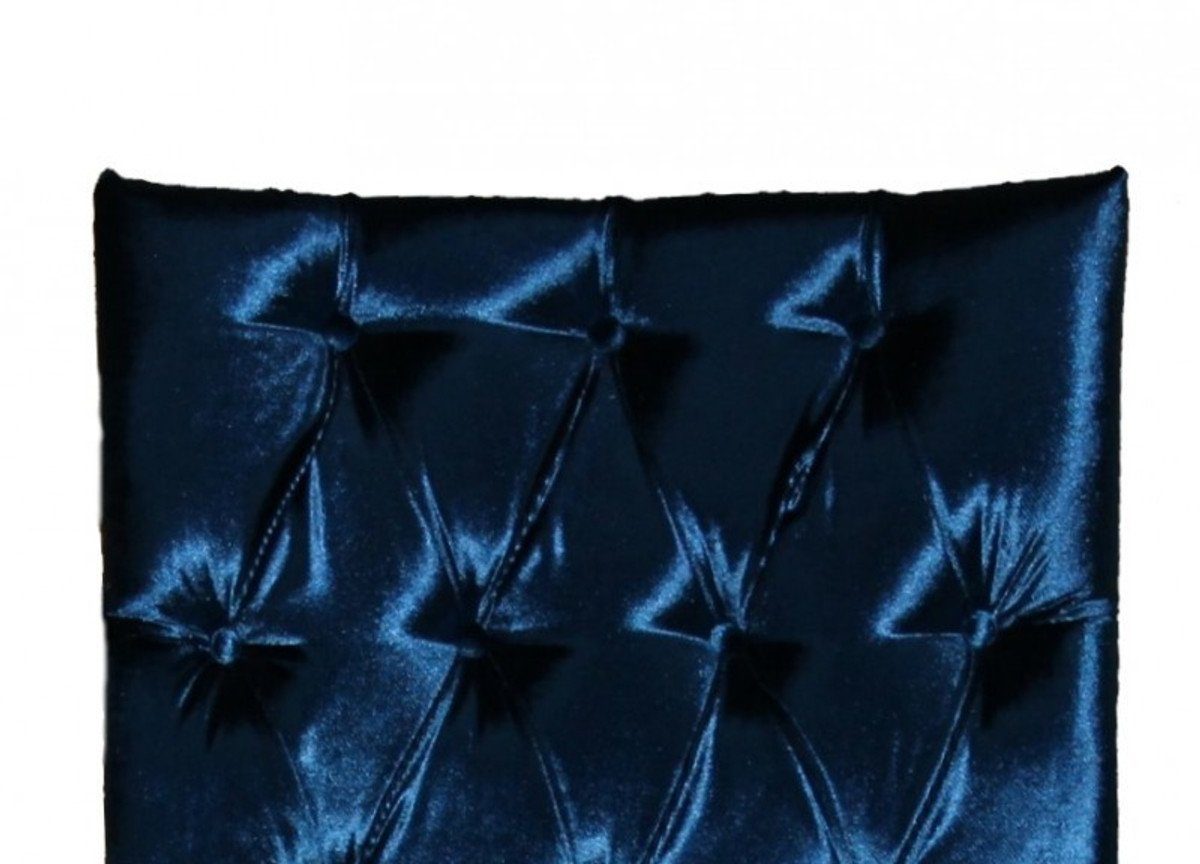 Stuhl Barock Stuhl Padrino Casa Blau Luxus Esszimmerstuhl Designer Qualität Esszimmer - GH -