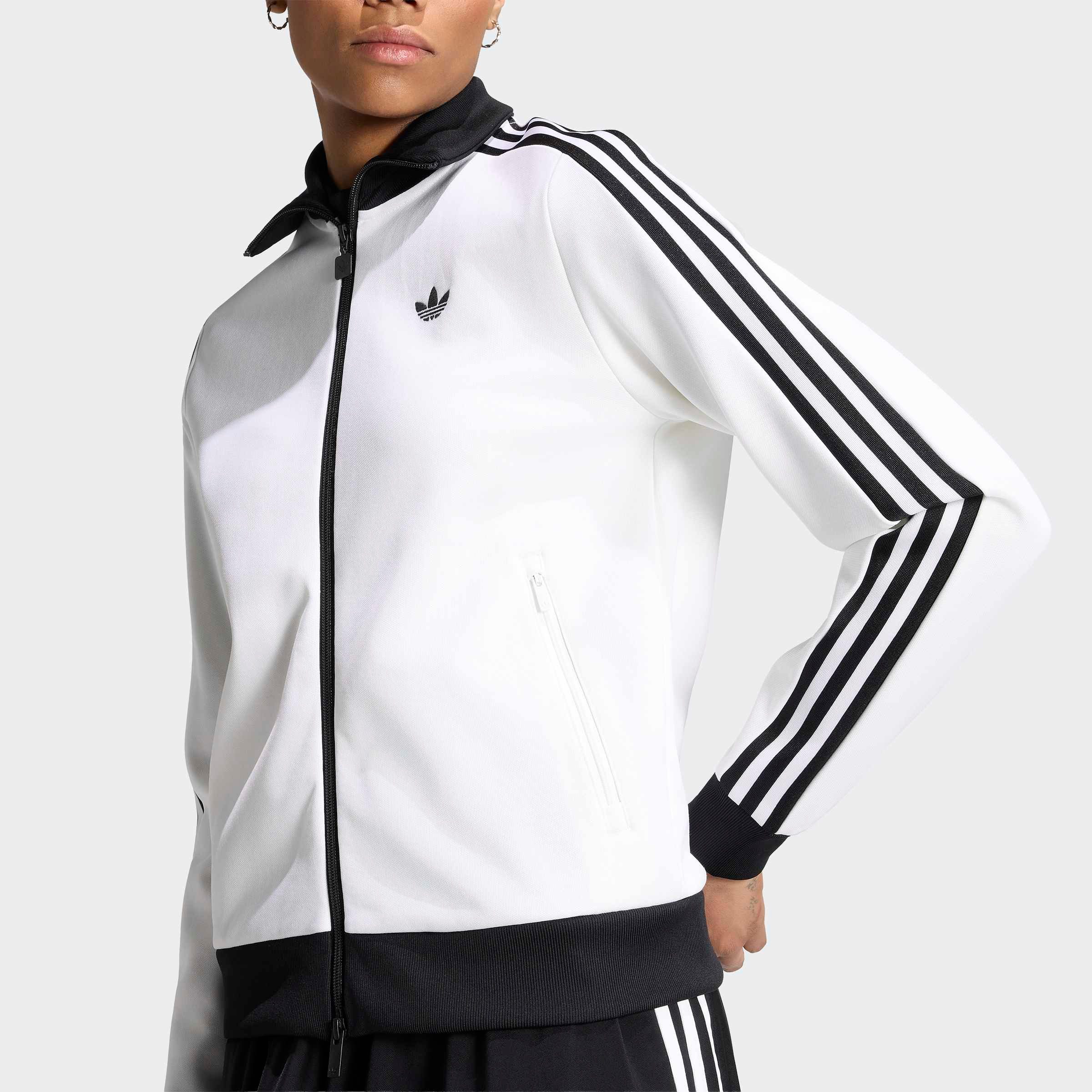 adidas Originals Trainingsjacke BECKENBAUER TT für Erwachsene, mit Reißverschluss, aus Baumwolle