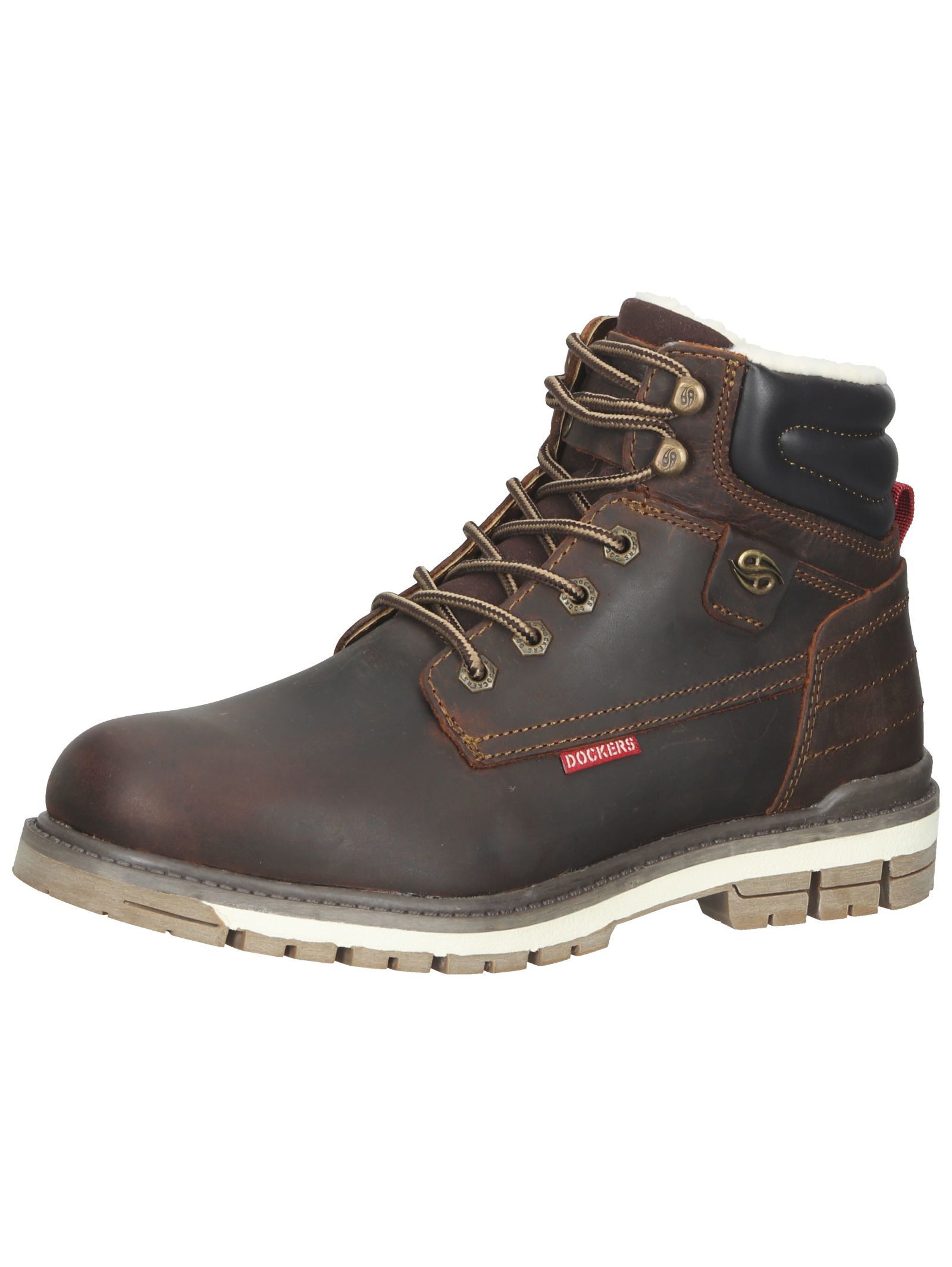 Stiefelette Leder Schnürstiefelette