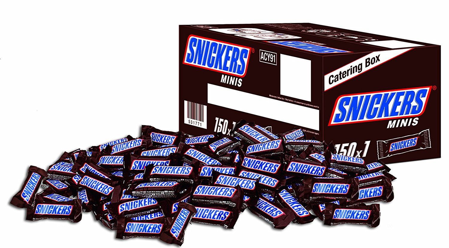 Snickers Schokolade, Snickers Minis 150er Catering Box