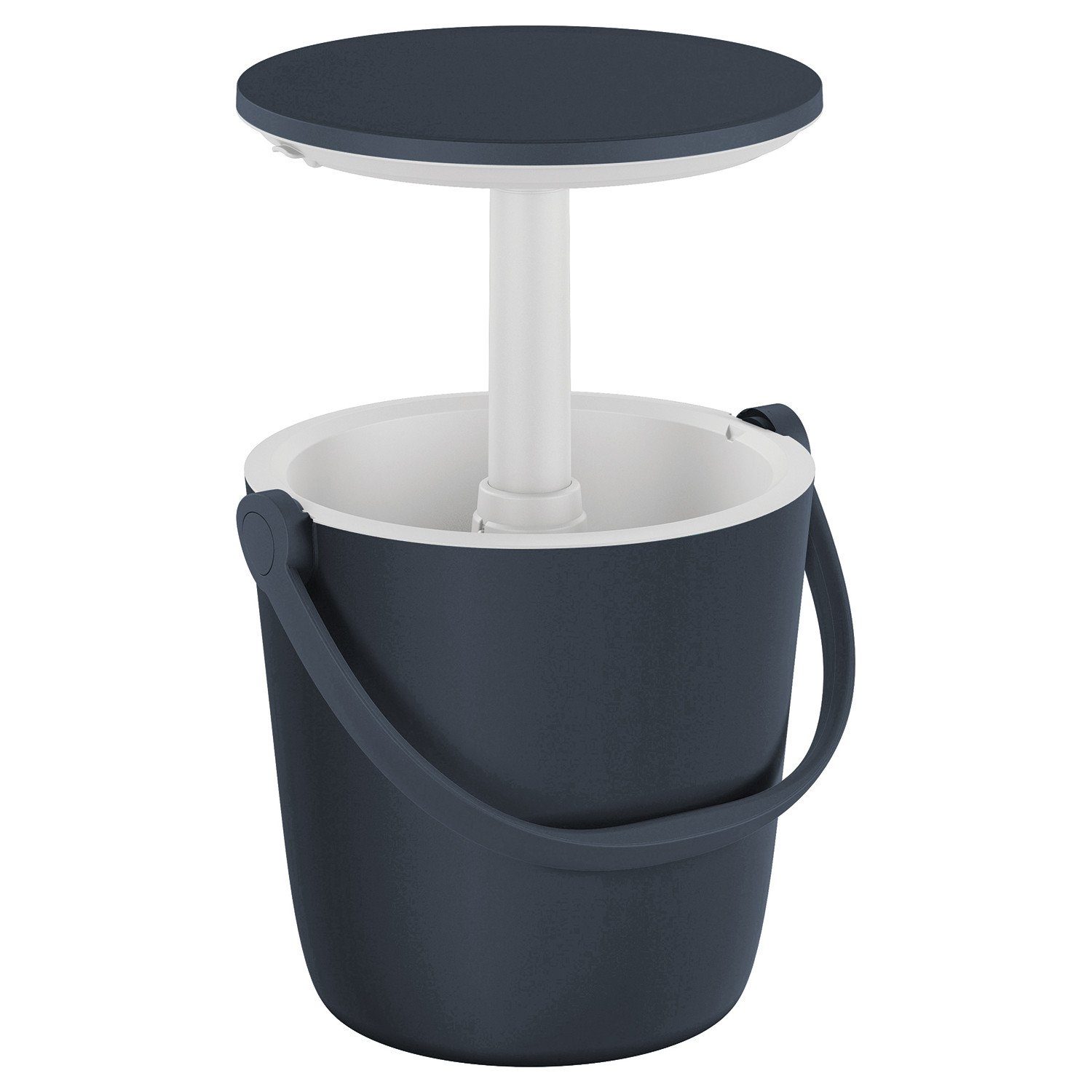 Keter Outdoor-Flaschenkühler Go Bar, 15 L stufenlos ausziehbare Tischplatte isoliertes Doppelwand-System