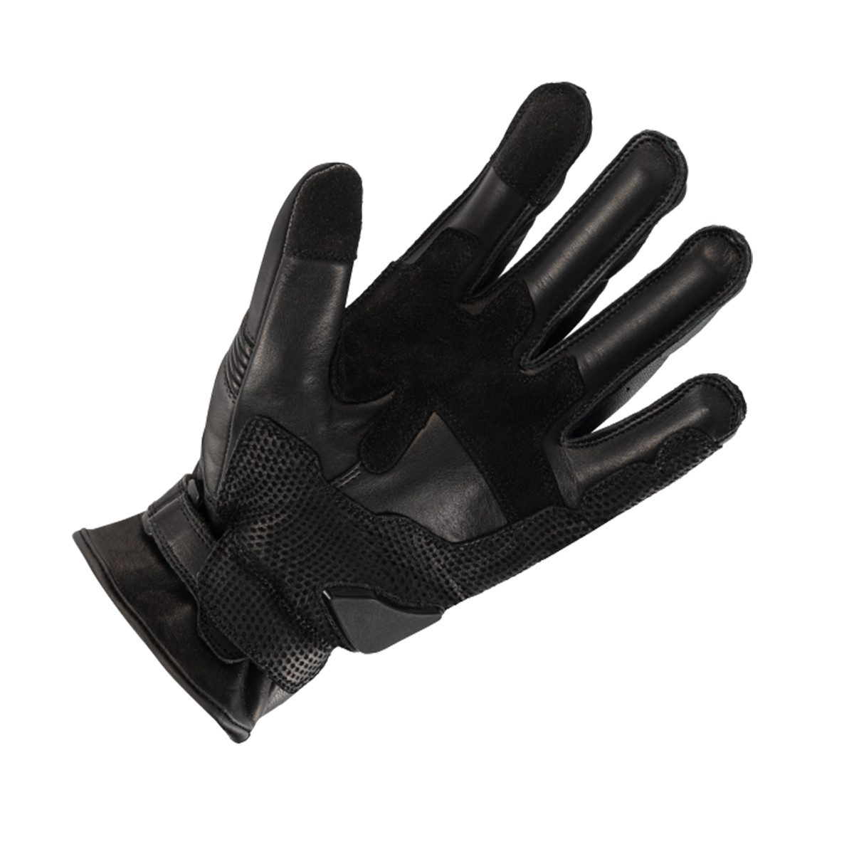 Büse Motorradhandschuhe Büse Escape Motorradhandschuhe schwarz rot Lederdopplung, Klettverschluss, Reflexelemente.