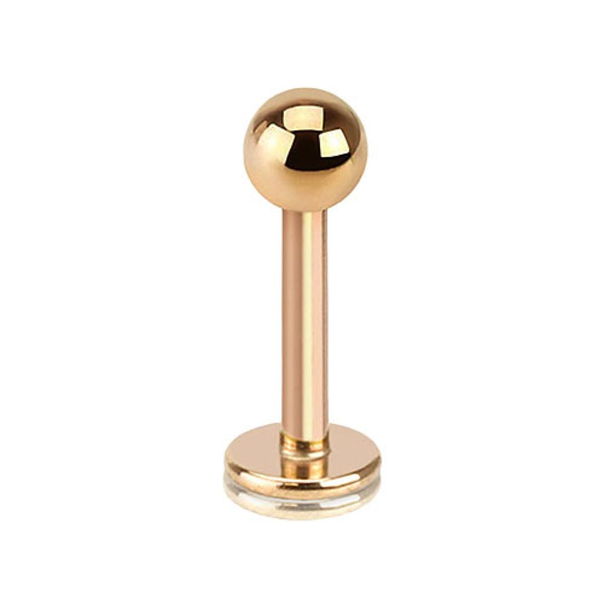 1,2mm ROSE GOLD Piercing Hufeisen Ring Circular Barbell Ohr Lippe Tragus Helix