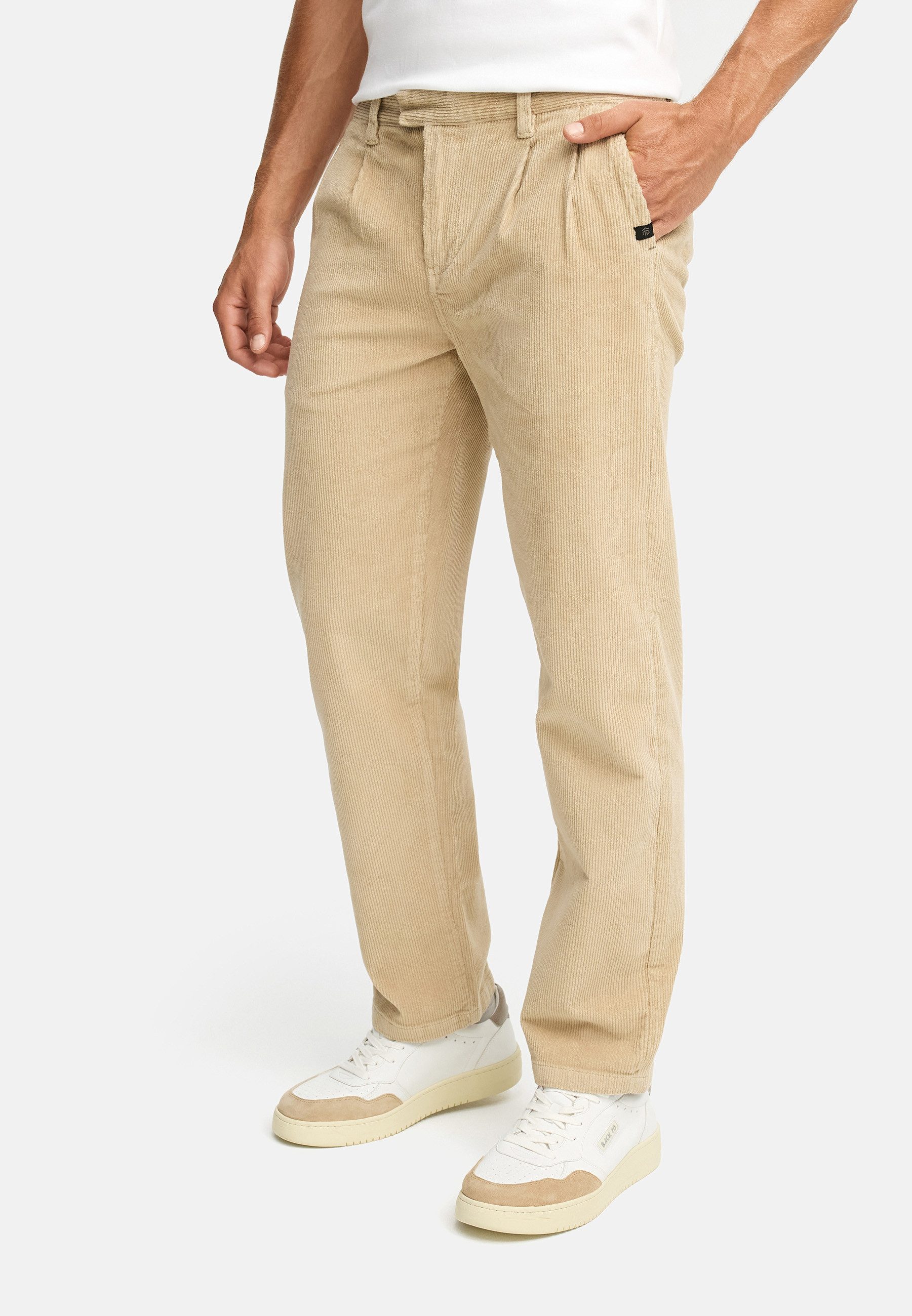 Indicode Chinohose Herren INGustaf Cord Hose Herrenhose Männer Herren Cordhose Straight Fit