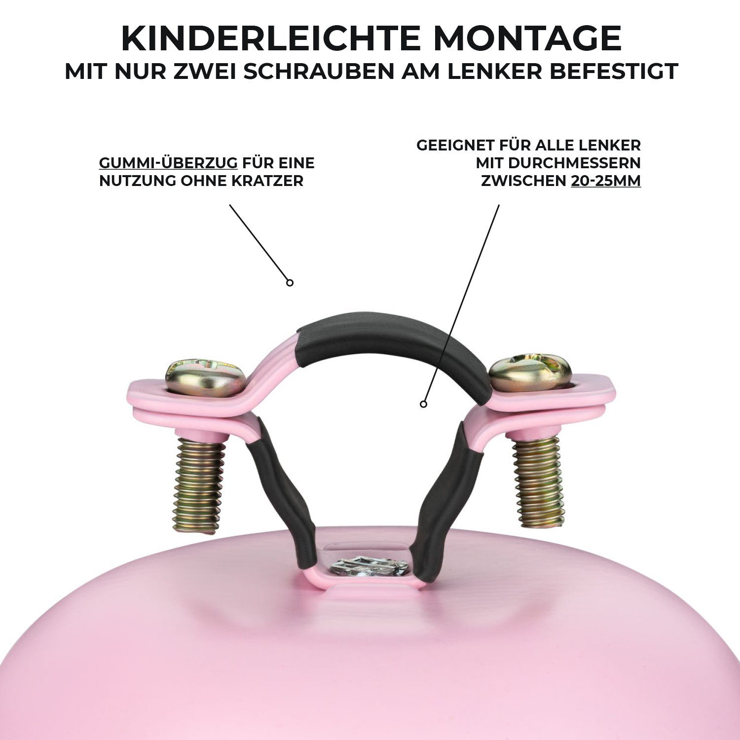 URBAN ZWEIRAD Fahrradlenker Fahrradklingel aus Metall