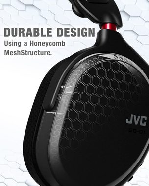 JVC GG-01BQ Gaming-Kopfhörer kabelgebunden, mit Mikrofon, Over-Ear Gaming-Headset