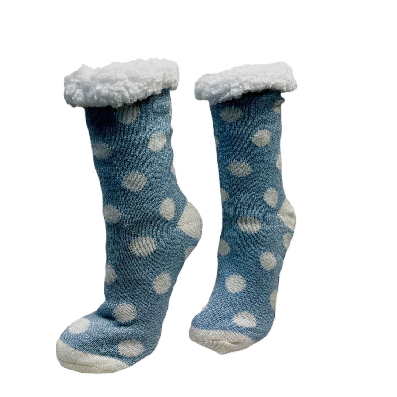 Kuschelsocken 1 Paar Hüttensocken Kuschelsocken ABS Sohle Hausschuhe Winter Strümpfe