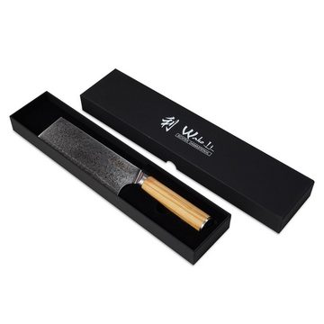Wakoli Asiamesser Wakoli Oribu Nakiri Messer I 17,50 cm Klinge aus 67 Lagen Damaststahl