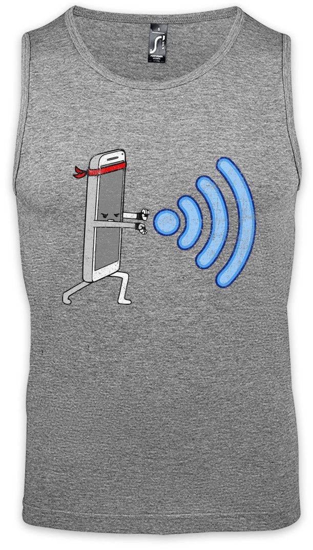 Tanktop Wifi Hadoken Ärmelloses T-Shirt Wi-Fi Wlan Street Geek Nerd Fun