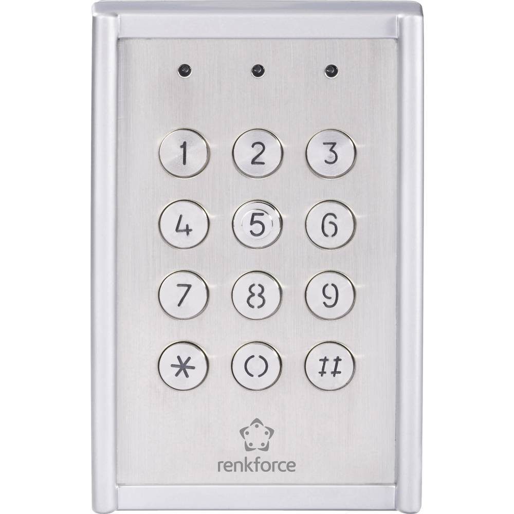 Renkforce Türschließer Wetterfestes Codeschloss IP65 751624, mit beleuchteter Tastatur