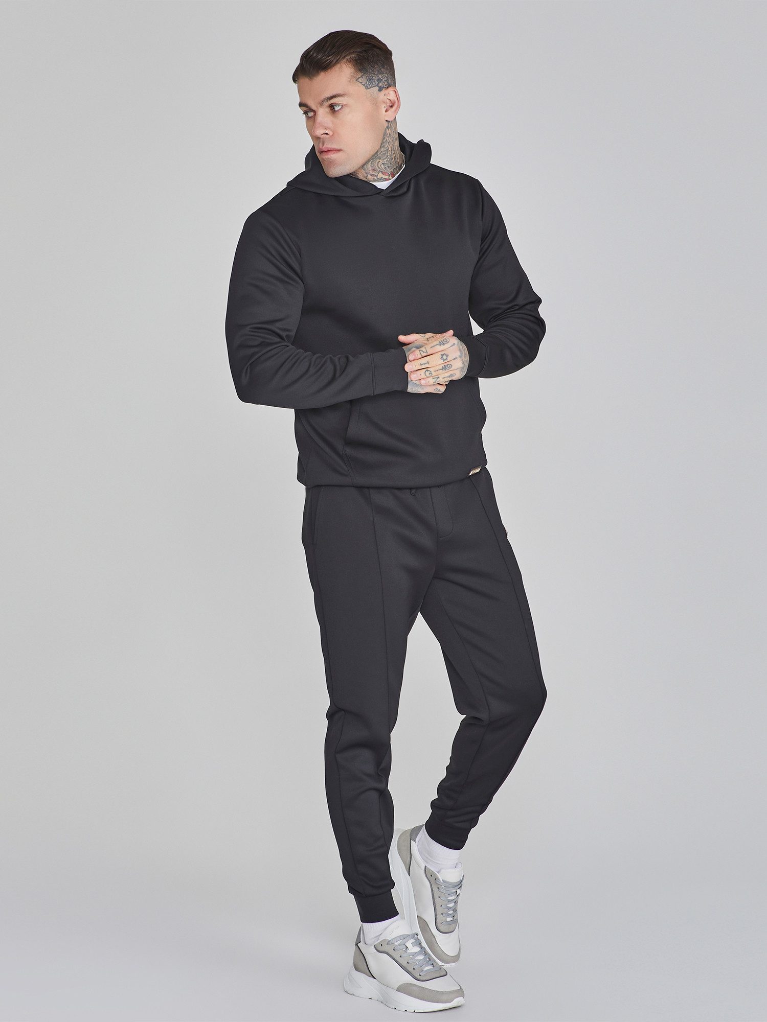Siksilk Jogger Pants SikSilk Herren Schwarze Smart Jogginghose günstig online kaufen