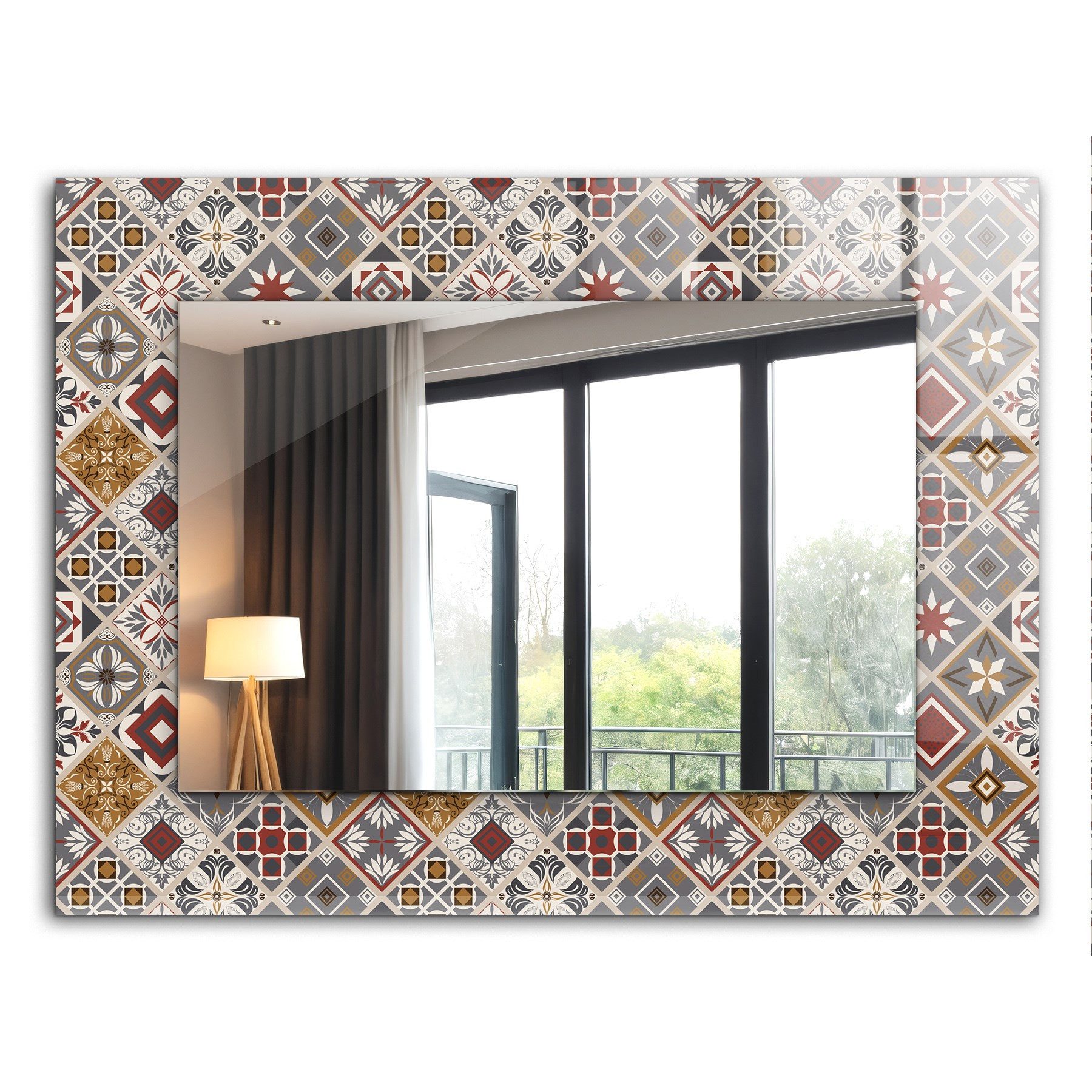 Tulup Dekospiegel Modern Spiegel mit Aufdruck, günstig online kaufen