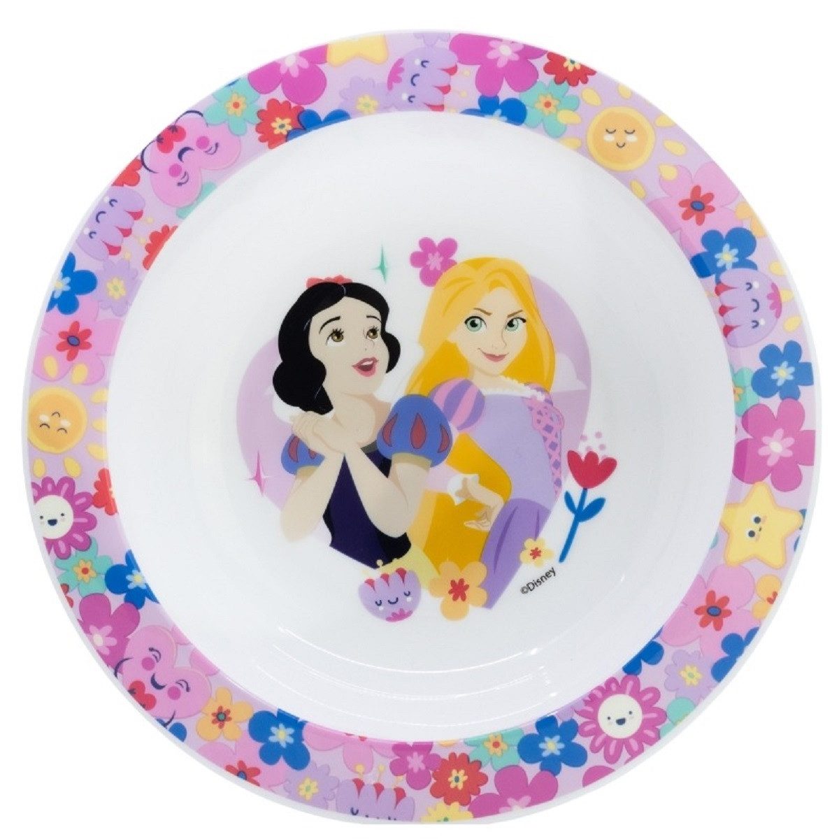 Disney Princess Frühstücksteller Kindergeschirr ab 4 Jahren Schale für Kinder mikrowellengeeignet