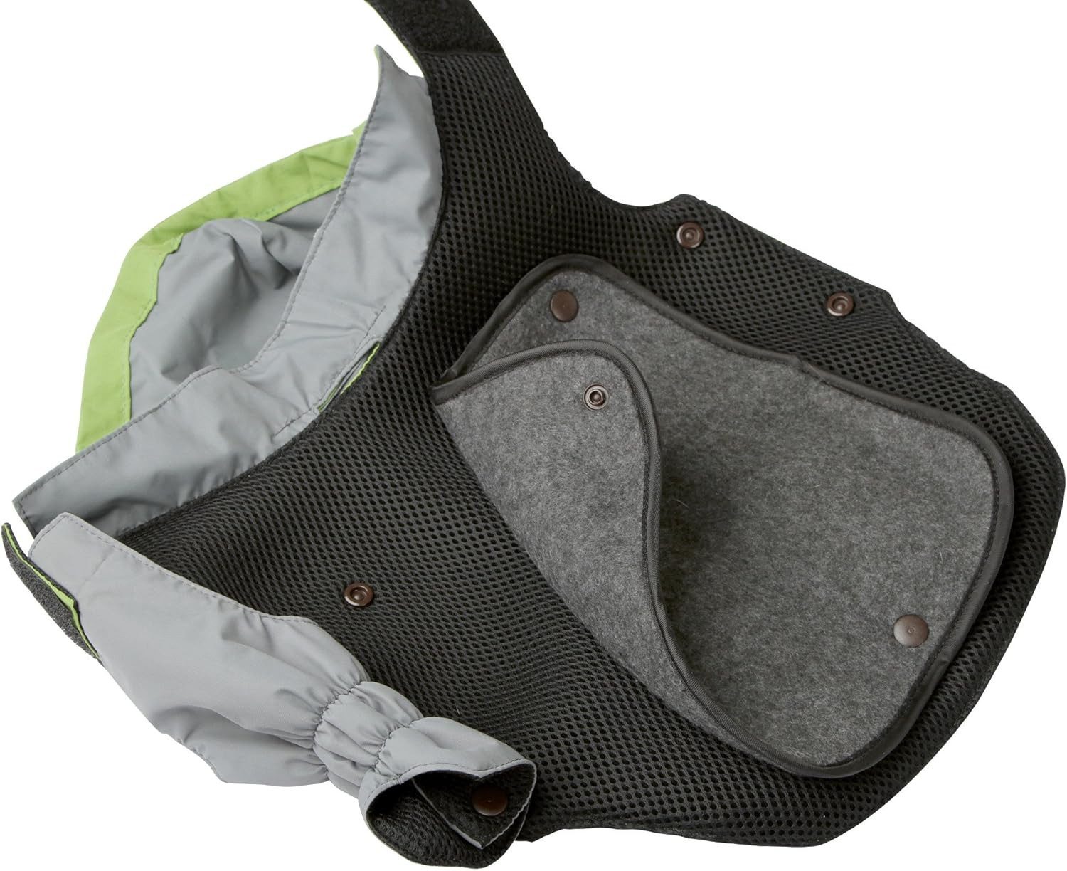 Kerbl Hunderegenmantel Outdoor Hundemantel Vancouver, grün/grau, 45 cm Länge