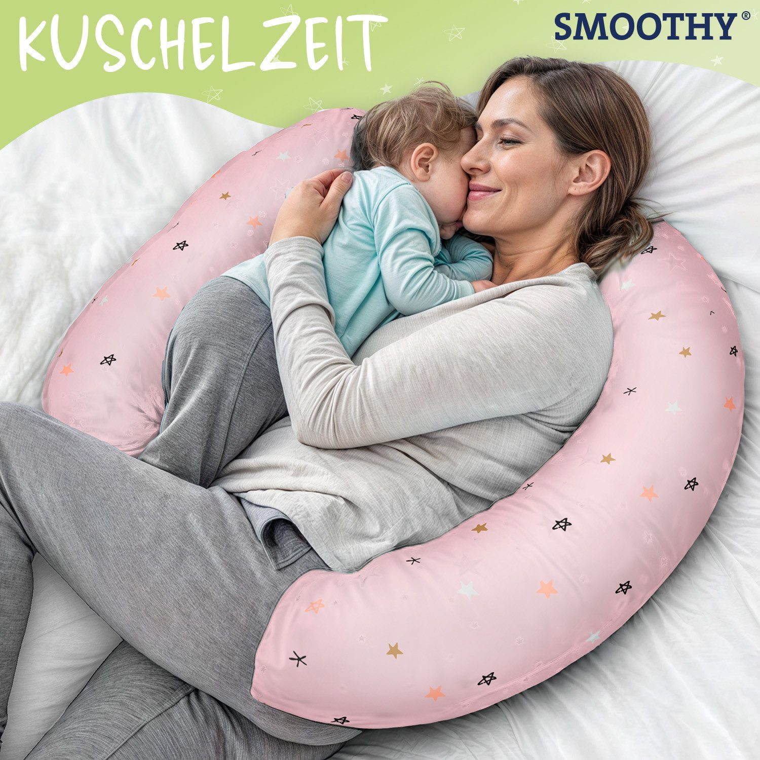 Smoothy Stillkissen Schwangerschaftskissen, Seitenschläferkissen, Lagerungs günstig online kaufen