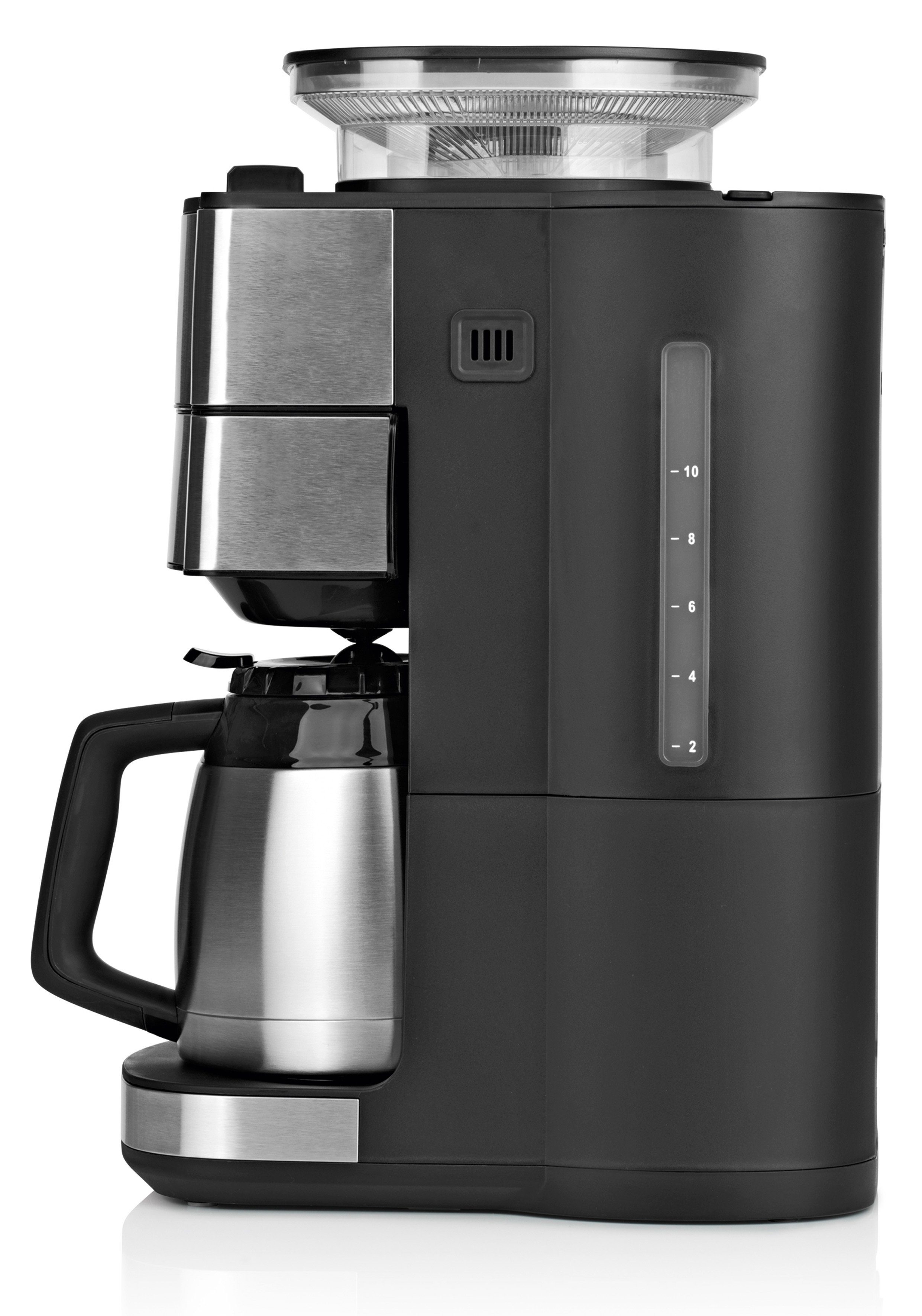 Kaffeekanne, Permanentfilter Warmhalteplatte Isolierkanne + Glaskanne, BEEM 1.25l Kegelmahlwerk Filterkaffeemaschine Timer 24h