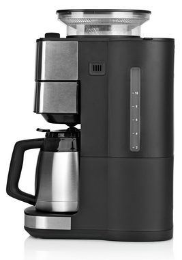 BEEM Filterkaffeemaschine Isolierkanne + Glaskanne, 1.25l Kaffeekanne, Kegelmahlwerk Permanentfilter 24h Timer Warmhalteplatte
