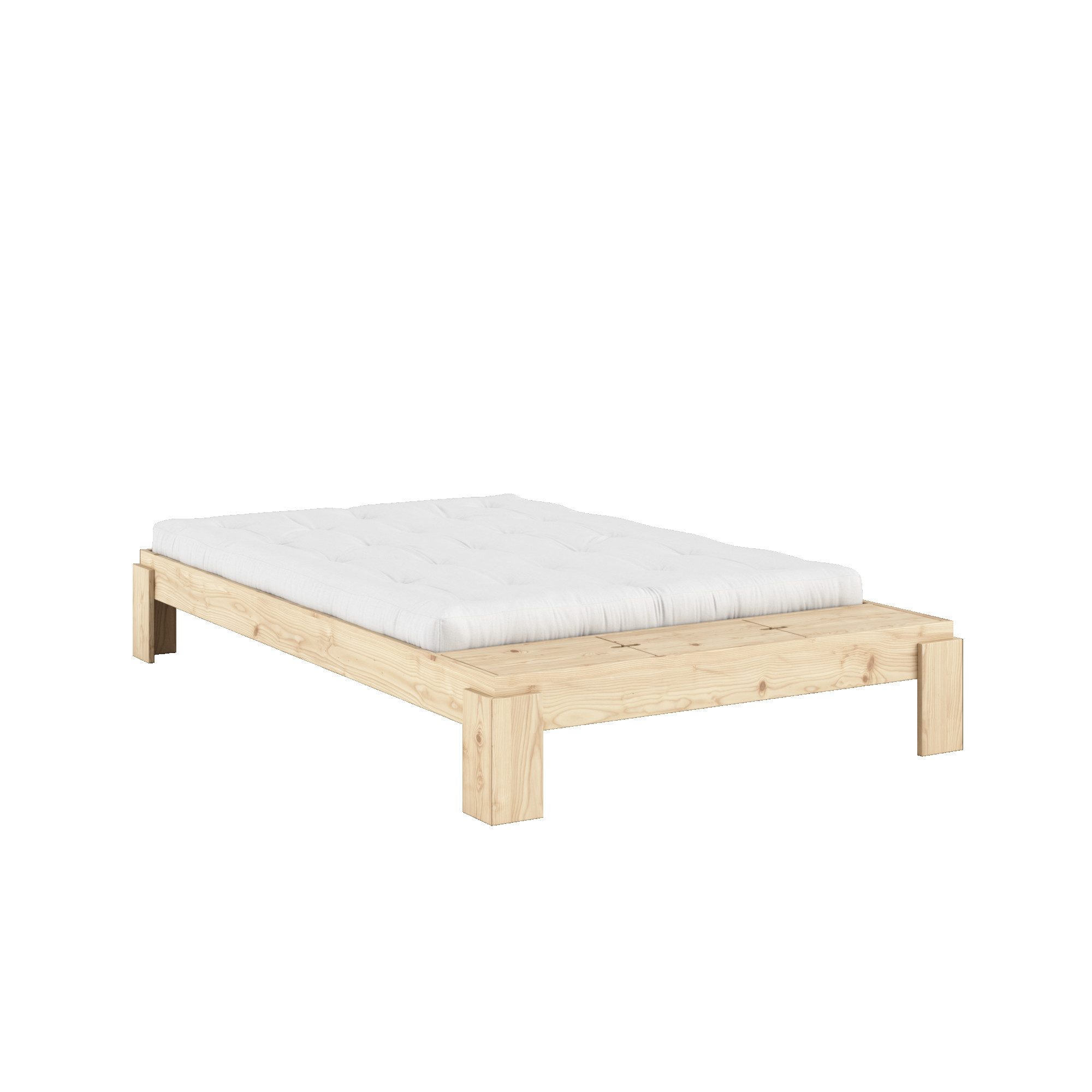 Karup Design Stauraumbett Layers Bed Bench, Bettgestell mit Aufbewahrungsbank, mehrere Größen, inkl. Lattenrost, excl. Matratze, FSC®-zertifiziertes Massivholz