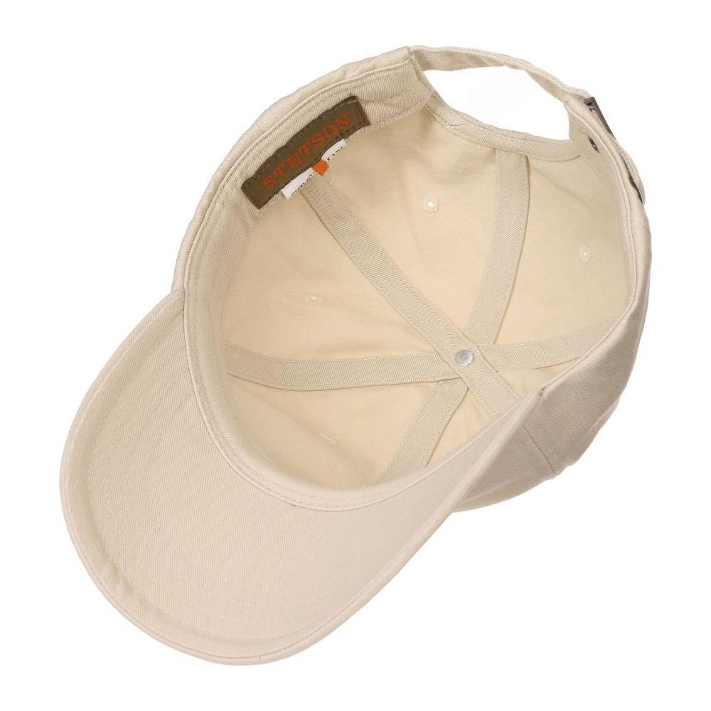 Stetson Baseball Metallschnalle (nein) Einheitsgröße Stetson Baseball Cap hellbeige Cotton Cap Basecap Unisex