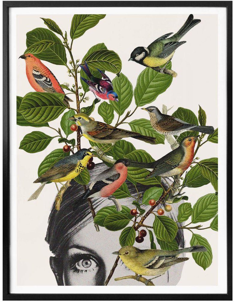 St) Poster Twiggy Wall-Art Schriftzug Eye, (1