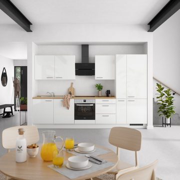 nobilia® Küchenzeile "Flash premium", vormontiert, Ausrichtung wählbar, Breite 330 cm, ohne E-Geräte