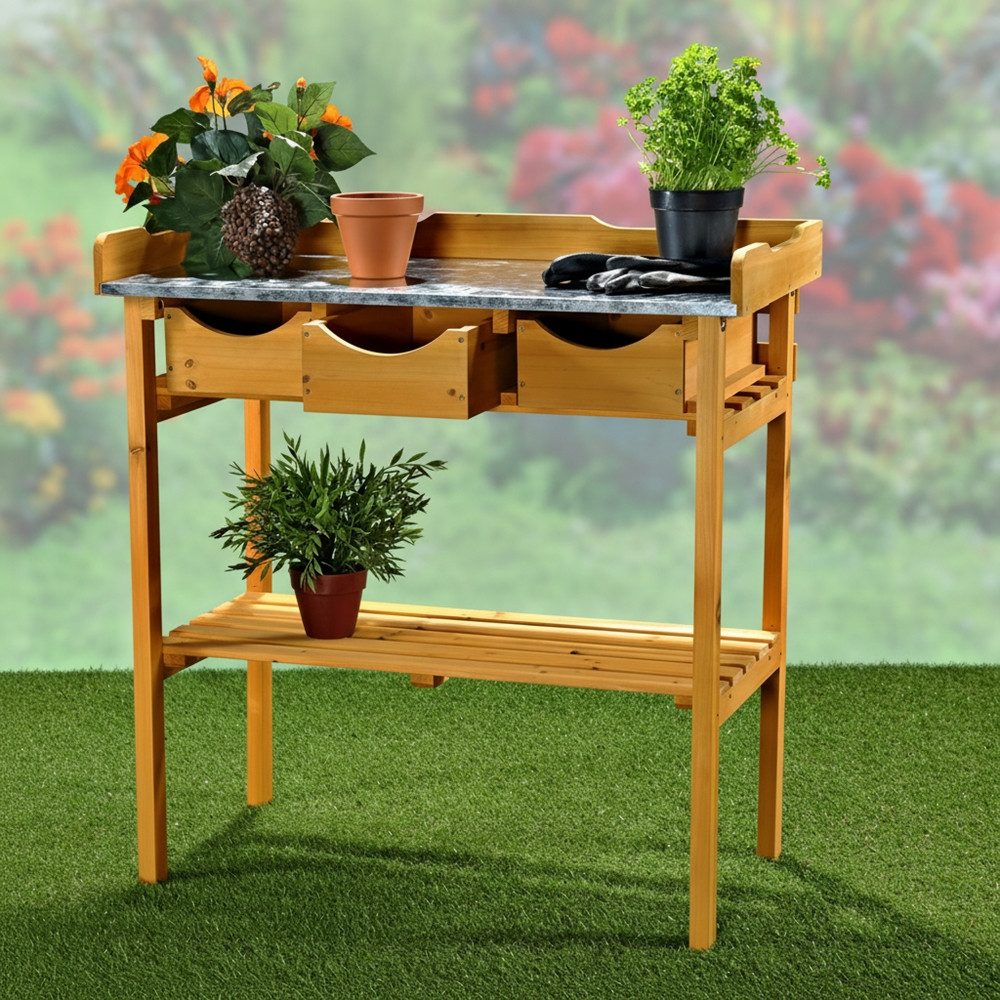 Mucola Pflanztisch Pflanztisch Arbeitstisch Blumentisch Gartentisch Gärtner günstig online kaufen