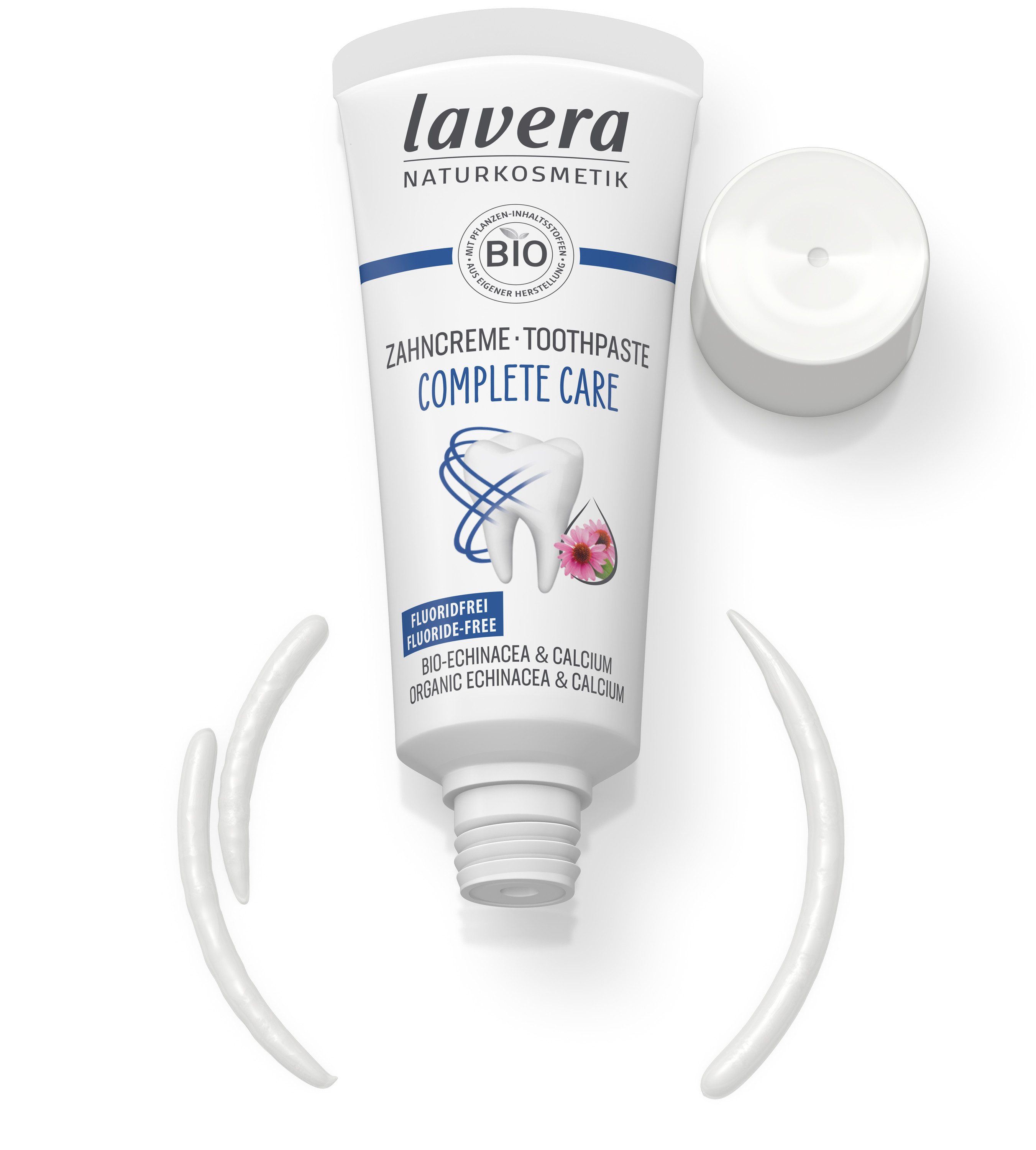 lavera Zahnpasta Reisegröße Zahncreme Complete Care Fluoridfrei, (1-St)
