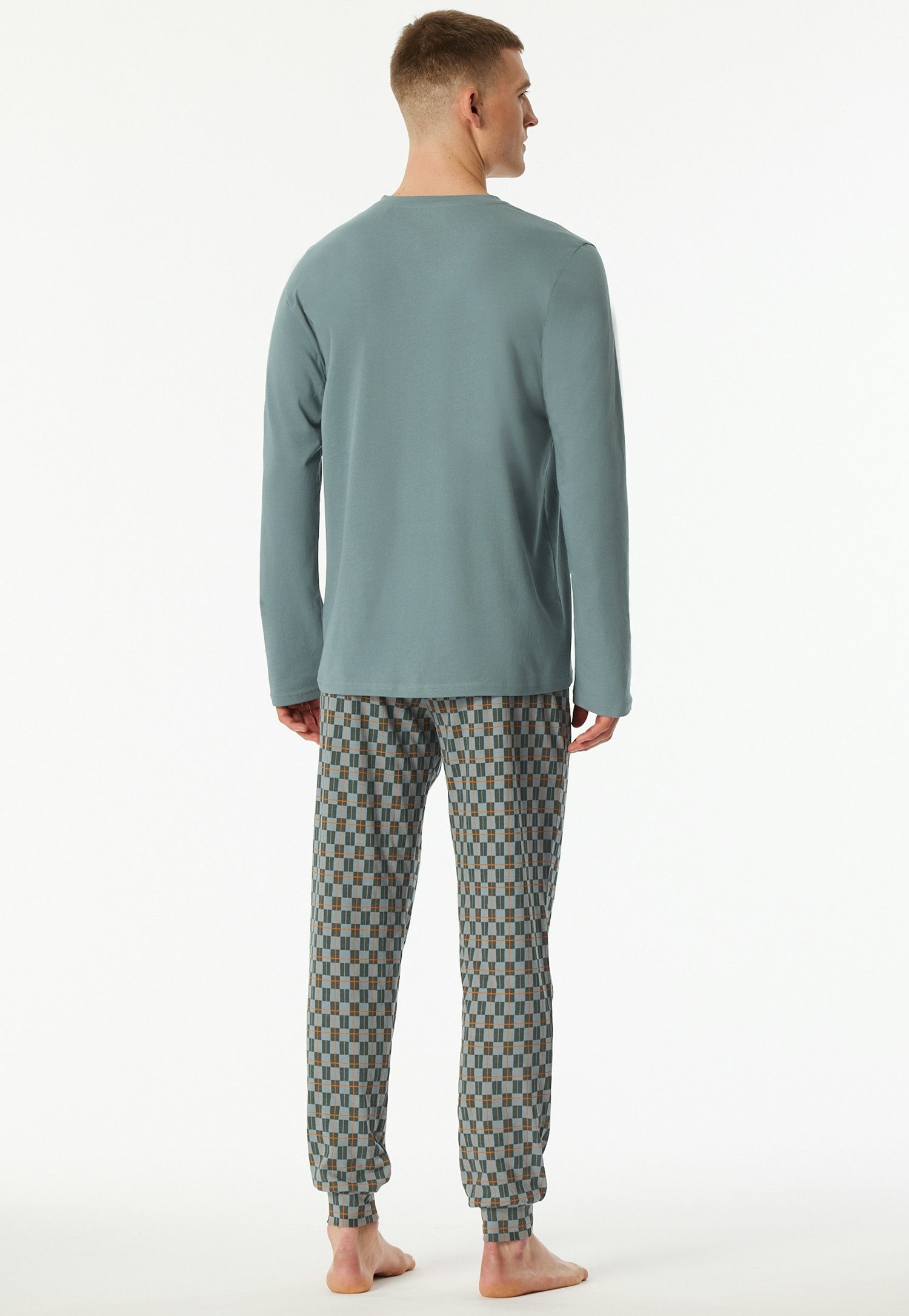 Schiesser Schlafanzug Casual Essentials (2 tlg) mit bequemen Bündchen