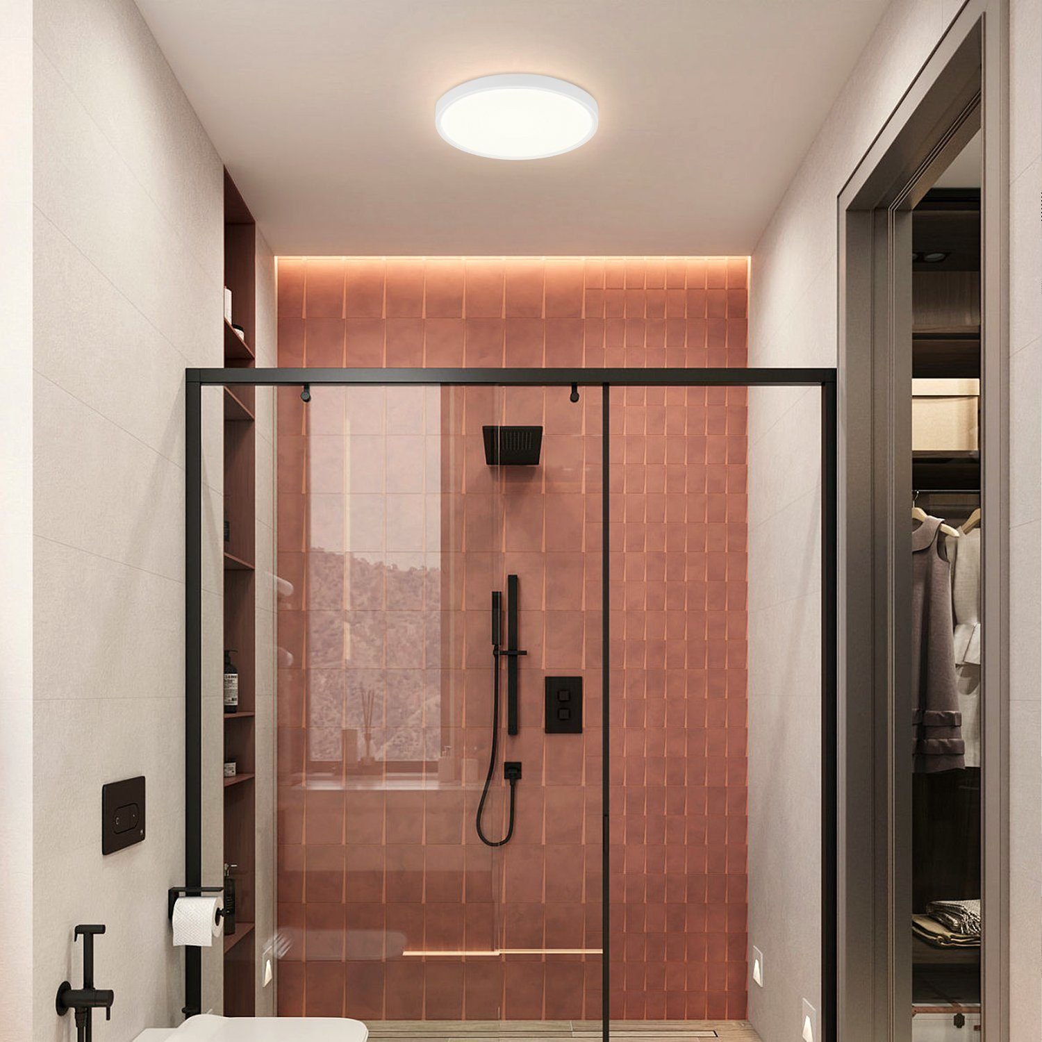 ZMH LED Deckenleuchte Wohnzimmer IP44 Deckenlampe günstig online kaufen