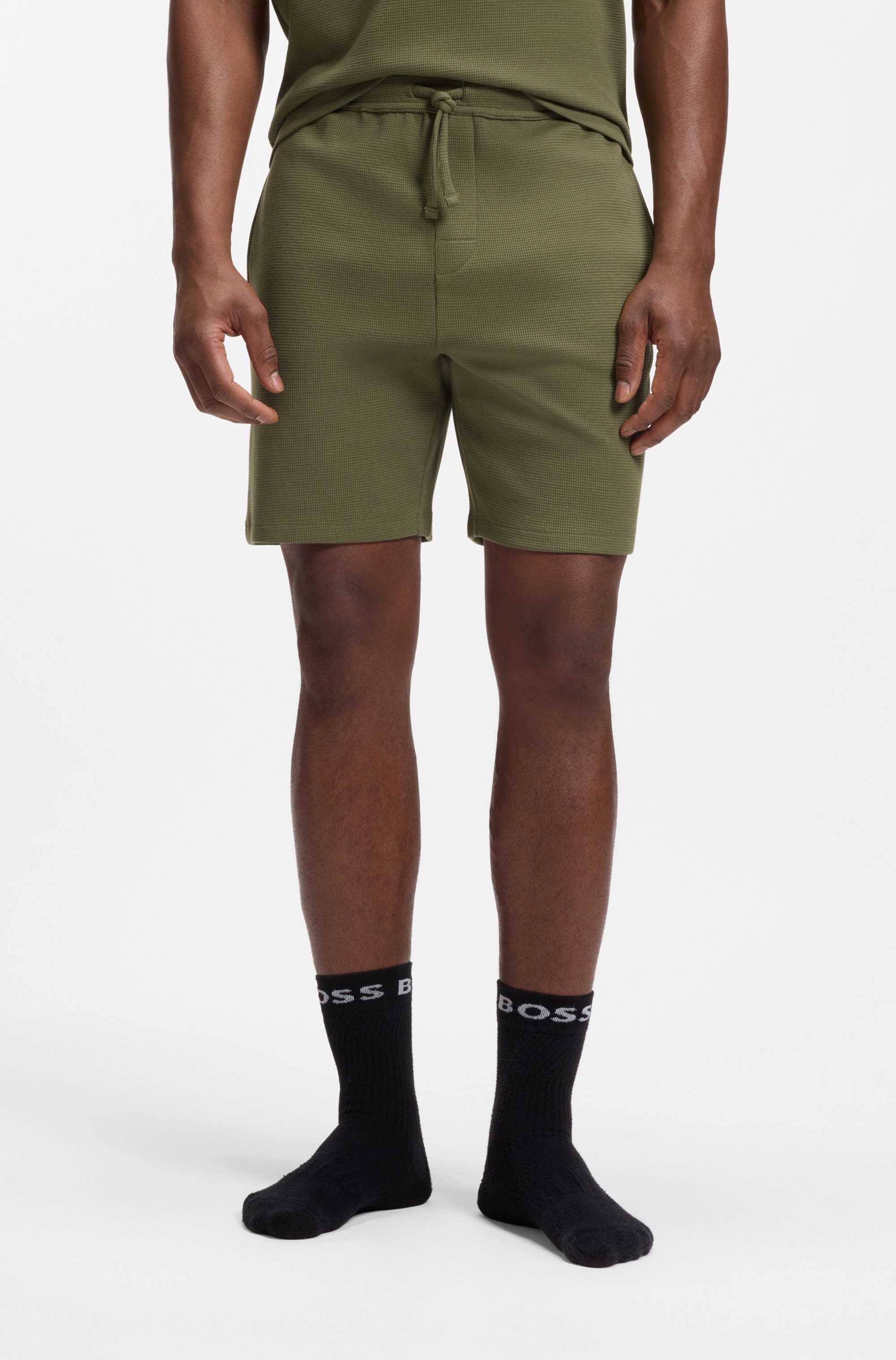 BOSS Pyjamashorts Waffle Shorts günstig online kaufen