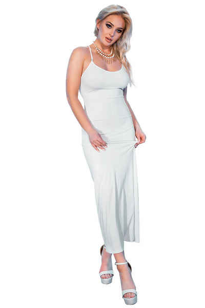 Chilirose Partykleid Chilirose - Langes Kleid CR4379 weiß Größe: L