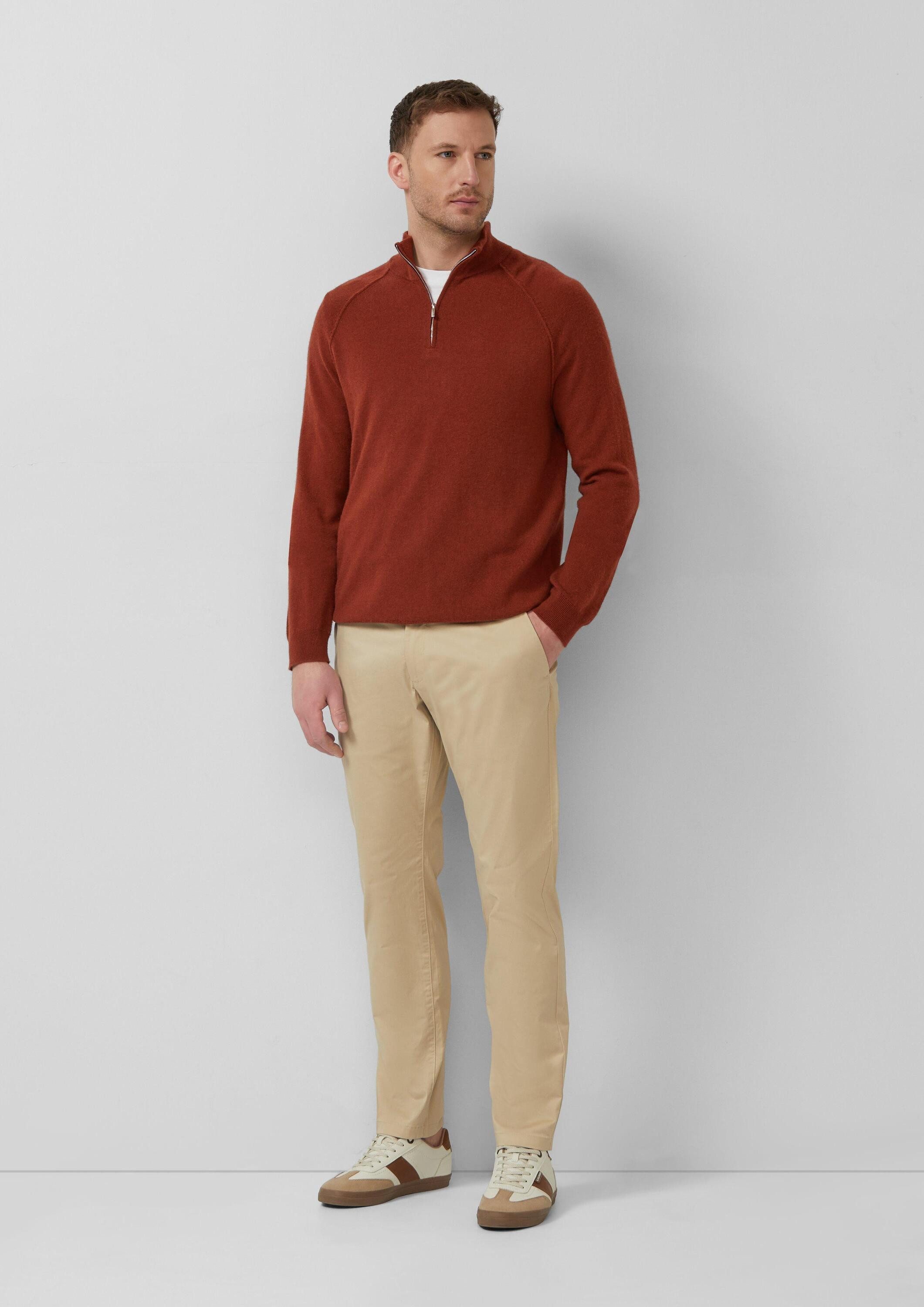 s.Oliver Chinos Hose Elastische Hose aus feinem Baumwollstretch