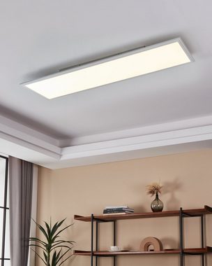 EGLO LED Deckenleuchte Salobrena 1, Leuchtmittel inklusive, Deckenlampe, Wohnzimmerlampe, Küchenlampe, Bürolampe Weiß, Flurlampe