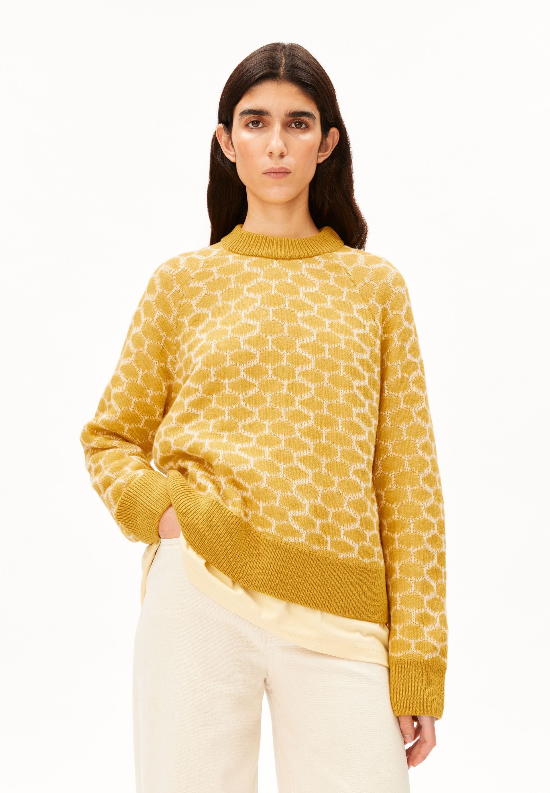 Armedangels Strickpullover MULTI DOTS Strickpullover aus Bio-Woll Mix Loose Fit