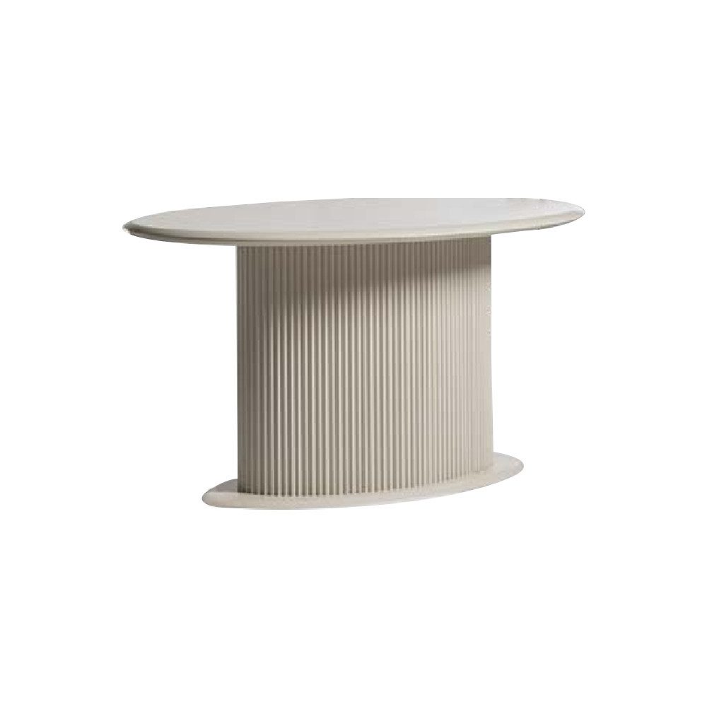 JVmoebel Esstisch Moderne Holztisch Esszimmertisch Esstisch Oval Tisch Weiß Sofort (1-St., Esstisch), Made in Europa