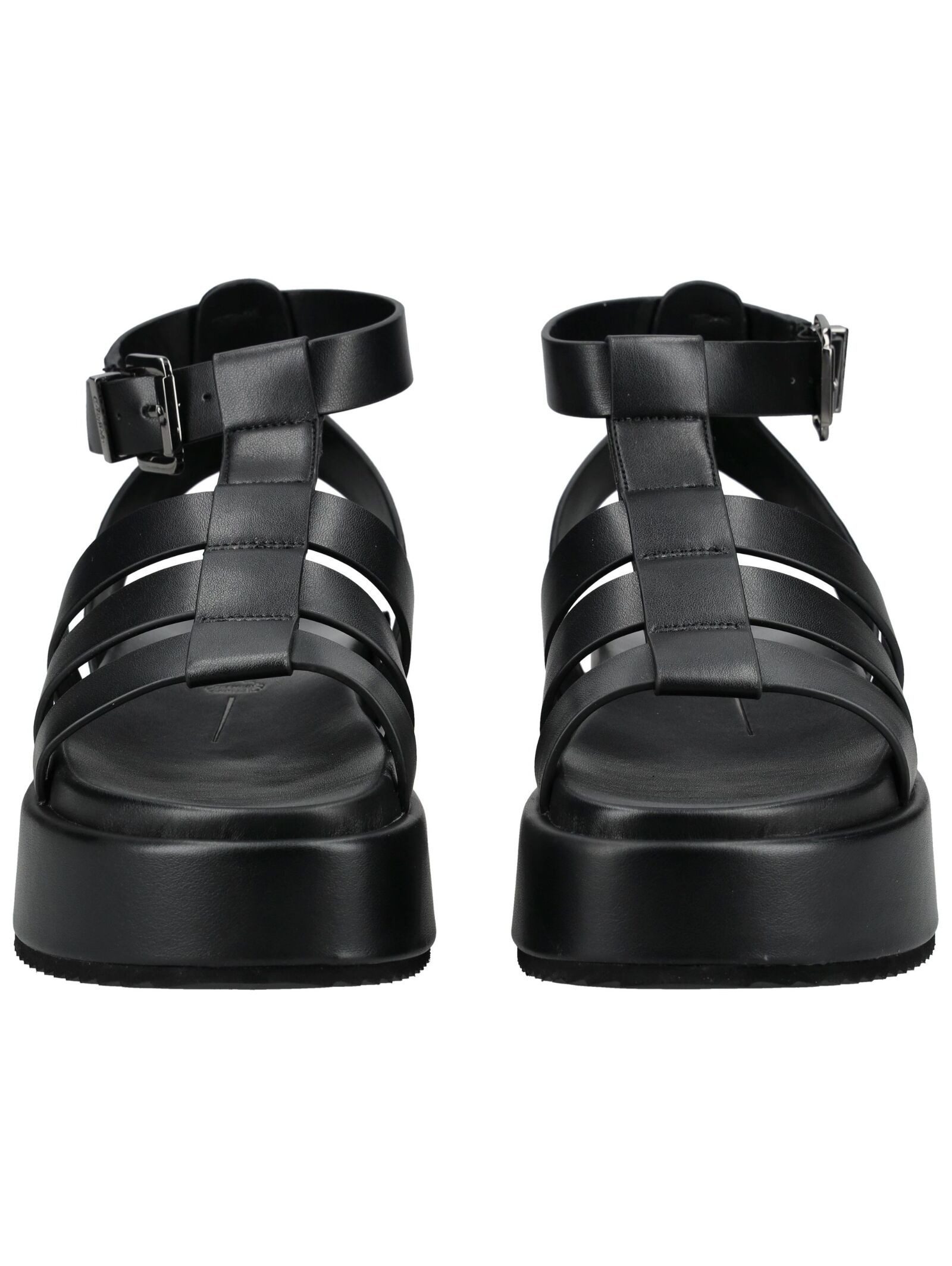 Buffalo Buffalo Sandalen Lederimitat Plateausandaletten