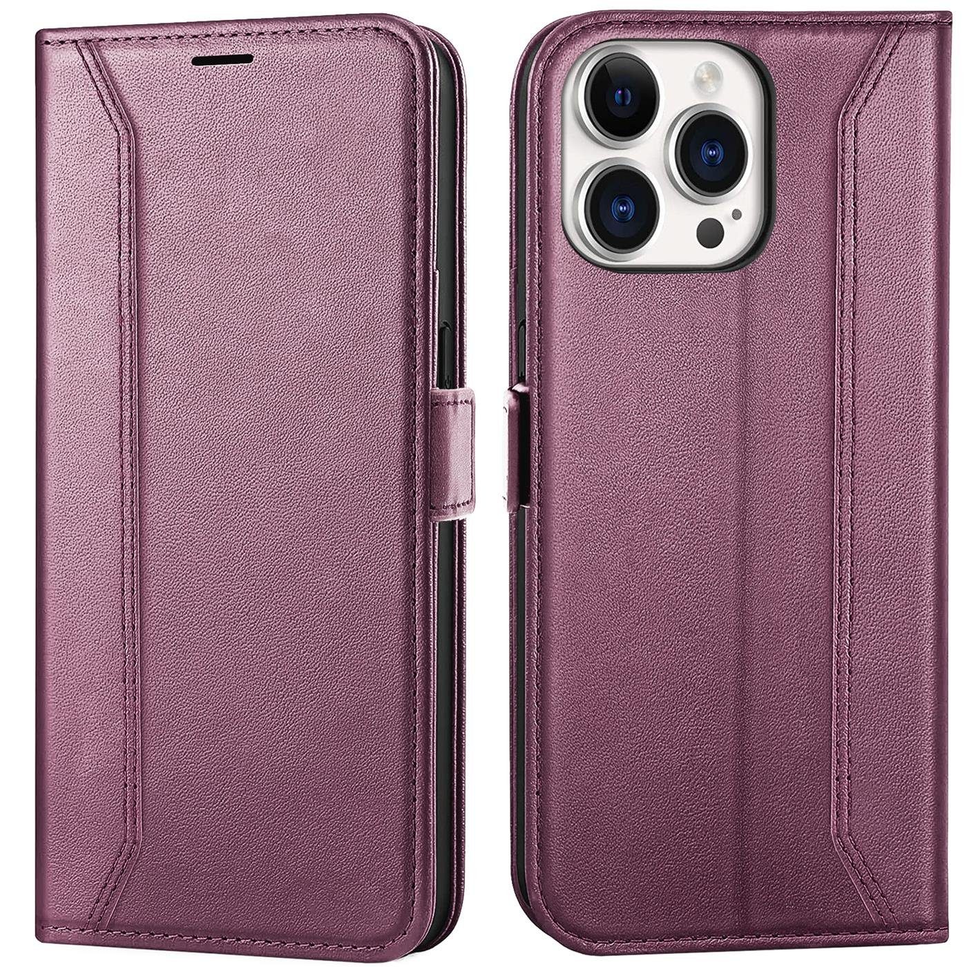 CoolGadget Handyhülle Book Case Elegance Tasche für Apple iPhone 13 Pro Max 6,7 Zoll, Hülle Magnet Klapphülle Flip Case für iPhone 13 Pro Max Schutzhülle