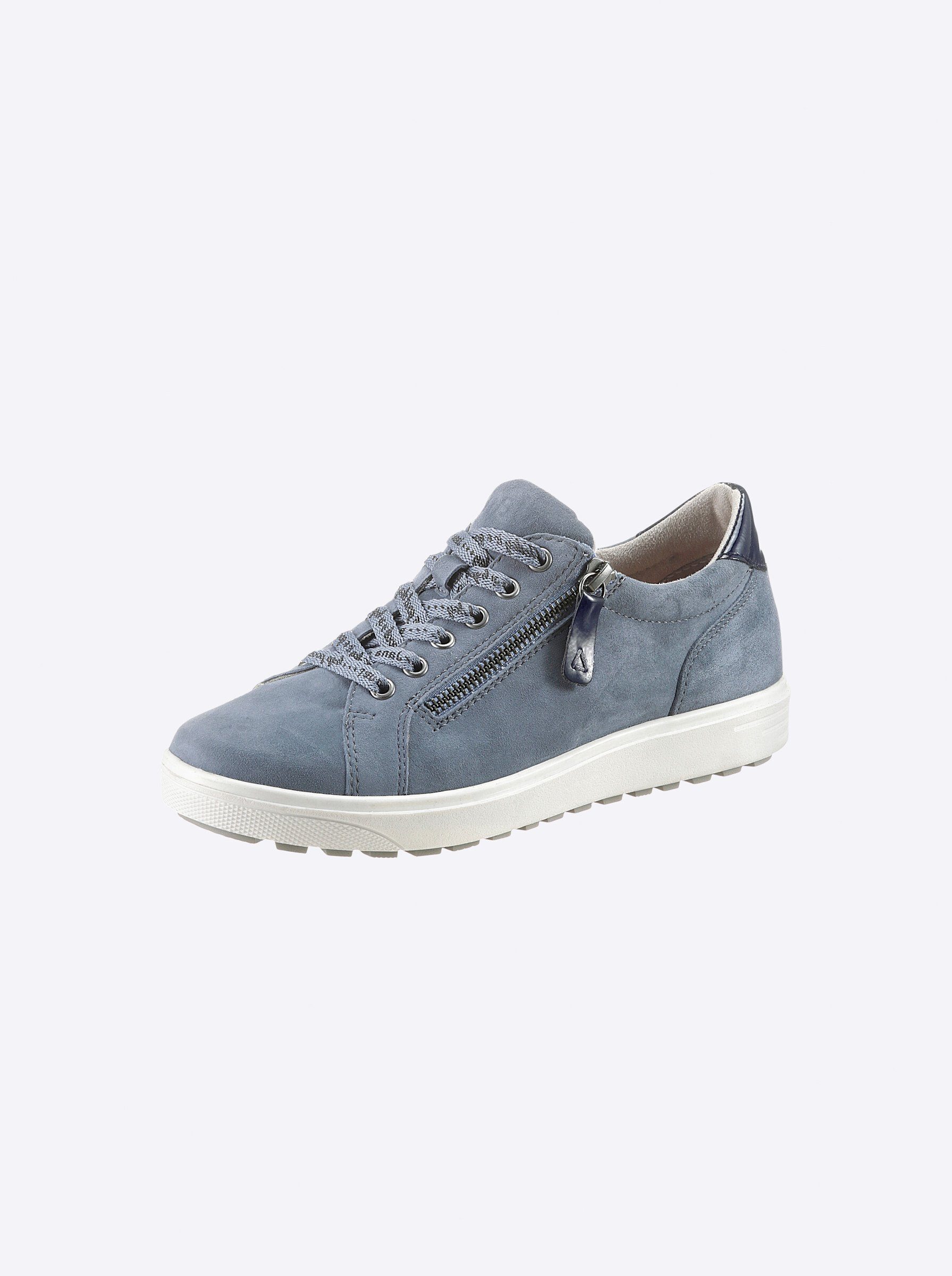 Jana Sneaker Wechselfußbett, Flexible Laufsohle jeansblau