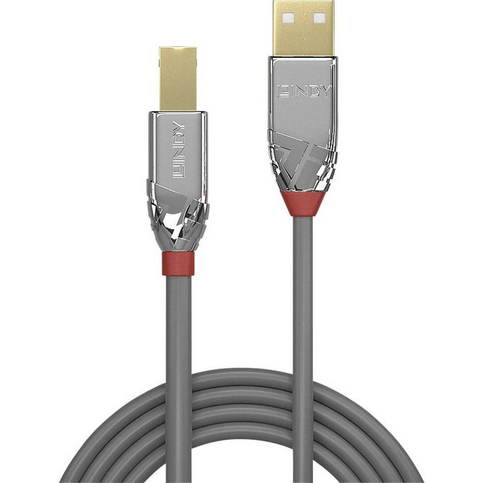 Lindy 7.5m USB 2 Typ A an B Kabel Cromo Line USB-Kabel (7.50 cm)