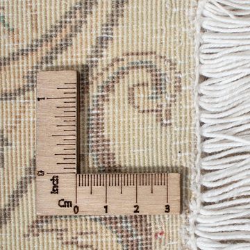Orientteppich Täbriz rund - 290 x 290 cm - beige, morgenland, rund, Höhe: 10 mm, Wohnzimmer, Handgeknüpft, Einzelstück mit Zertifikat