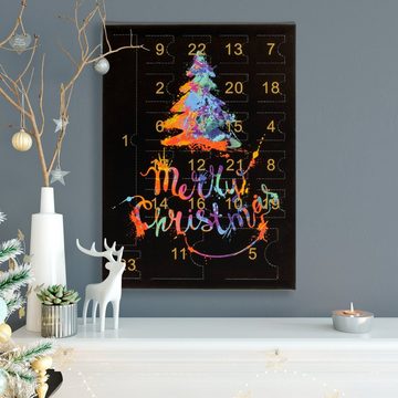 VALIOSA Schmuck-Adventskalender Merry Christmas Mode-Schmuck Adventskalender (24-tlg), 24-teilig (1 Set)