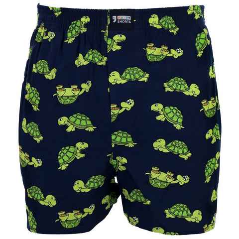 HAPPY SHORTS Boxershorts Happy Shorts Boxer Boxershorts Shorts Webboxer "Turtle - Schildkröte" (1-St)