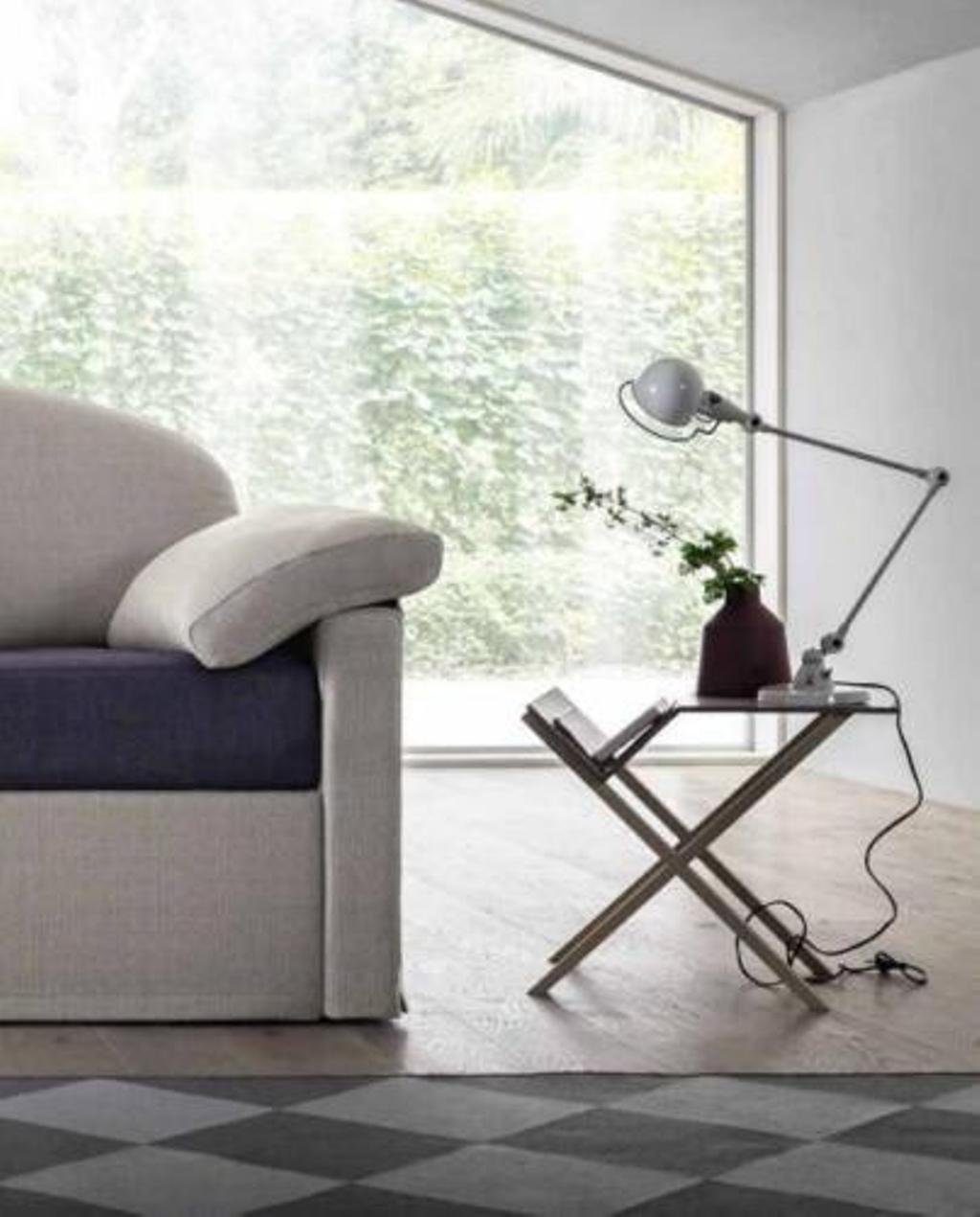 Design JVmoebel Polster Luxus 3 Couch Zweifarbig Textil Möbel 3-Sitzer, Sitzer Sofa