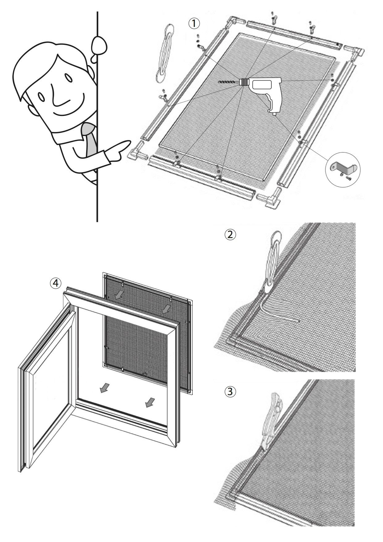 KS Handel 24 Fliegengitter-Gewebe