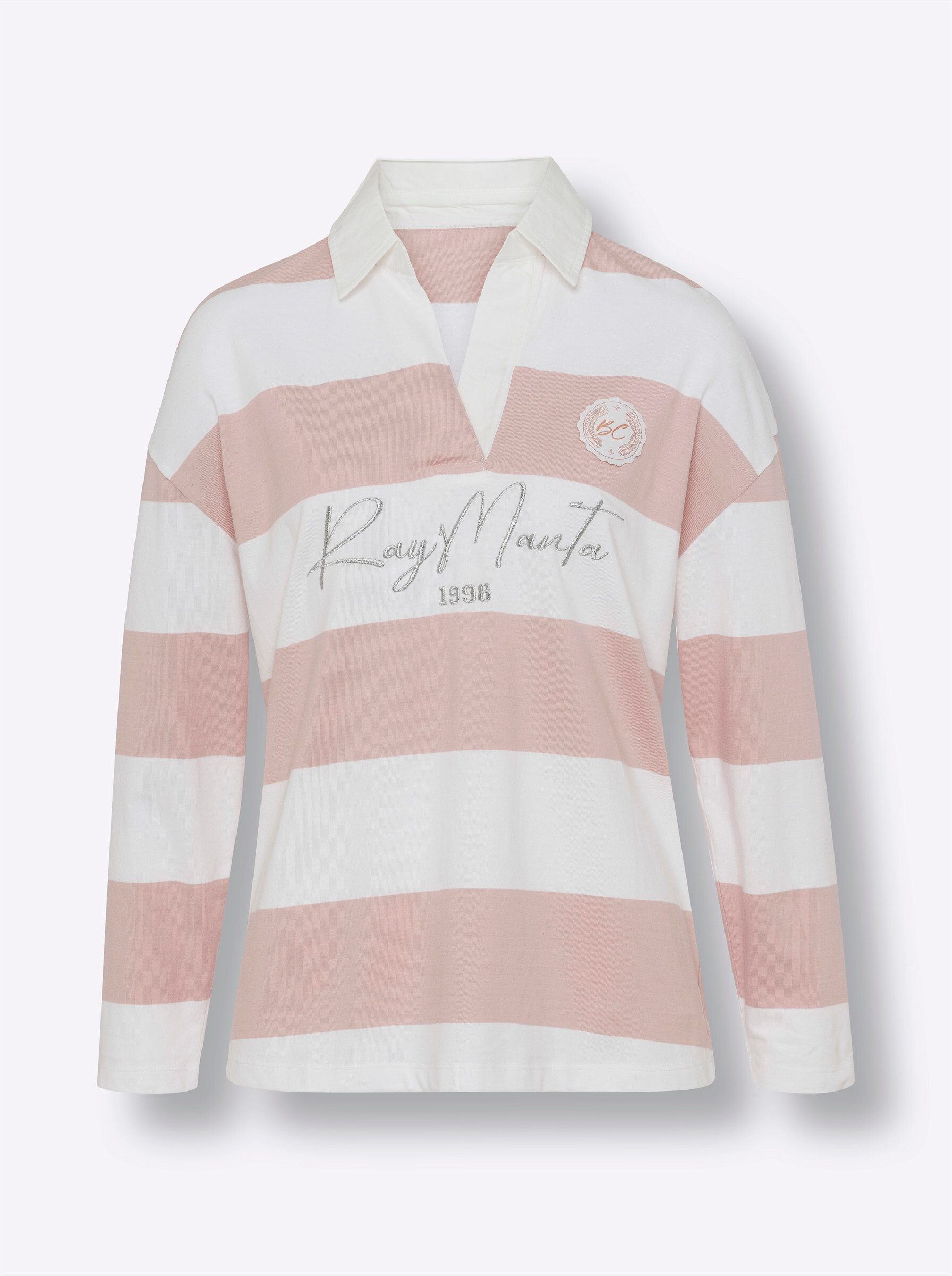 heine T-Shirt Poloshirt Langarm – Bild 3 von 4
